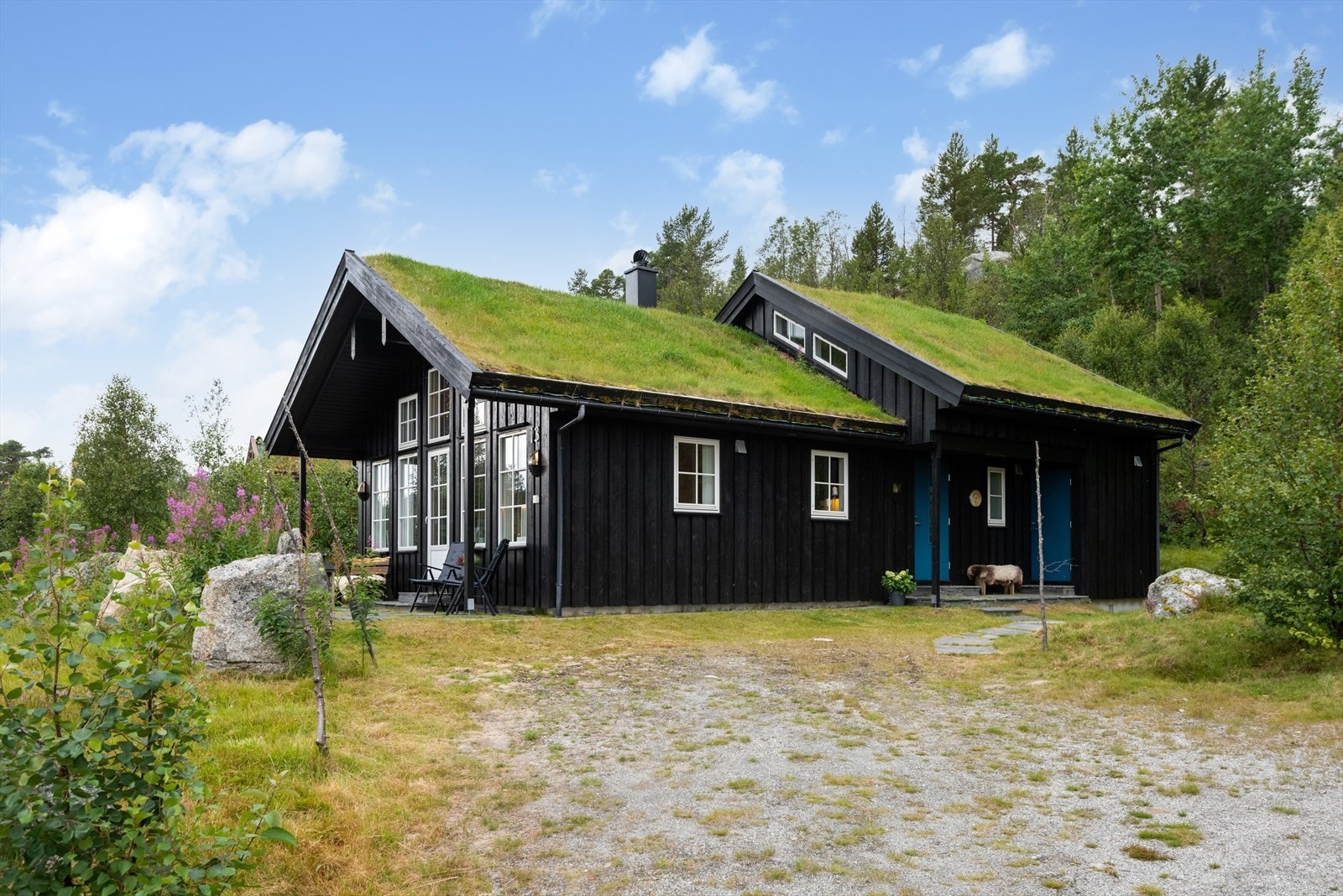 Parkering like ved hytta Galleribilde