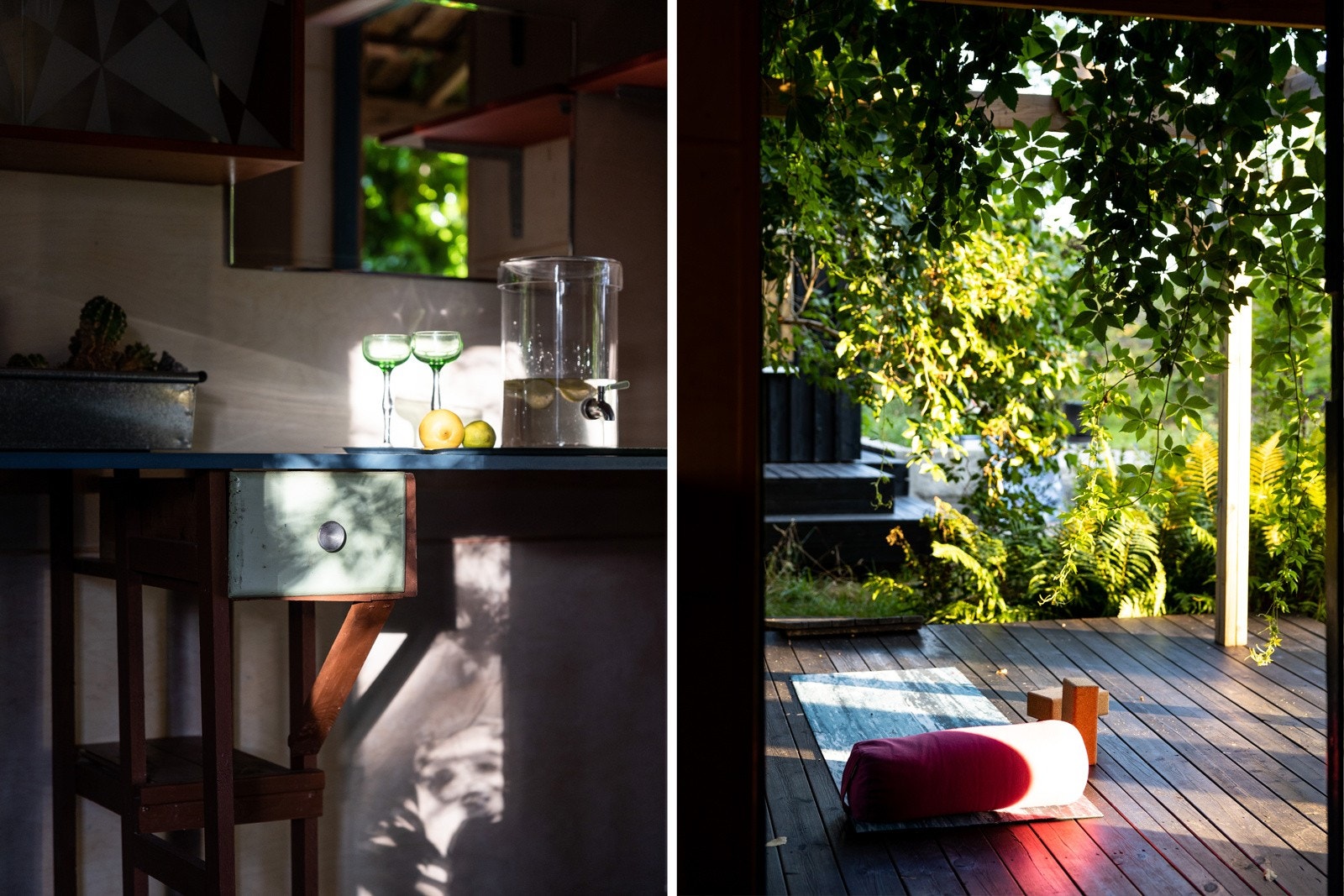 Skjermet terrasse med pergola. Galleribilde