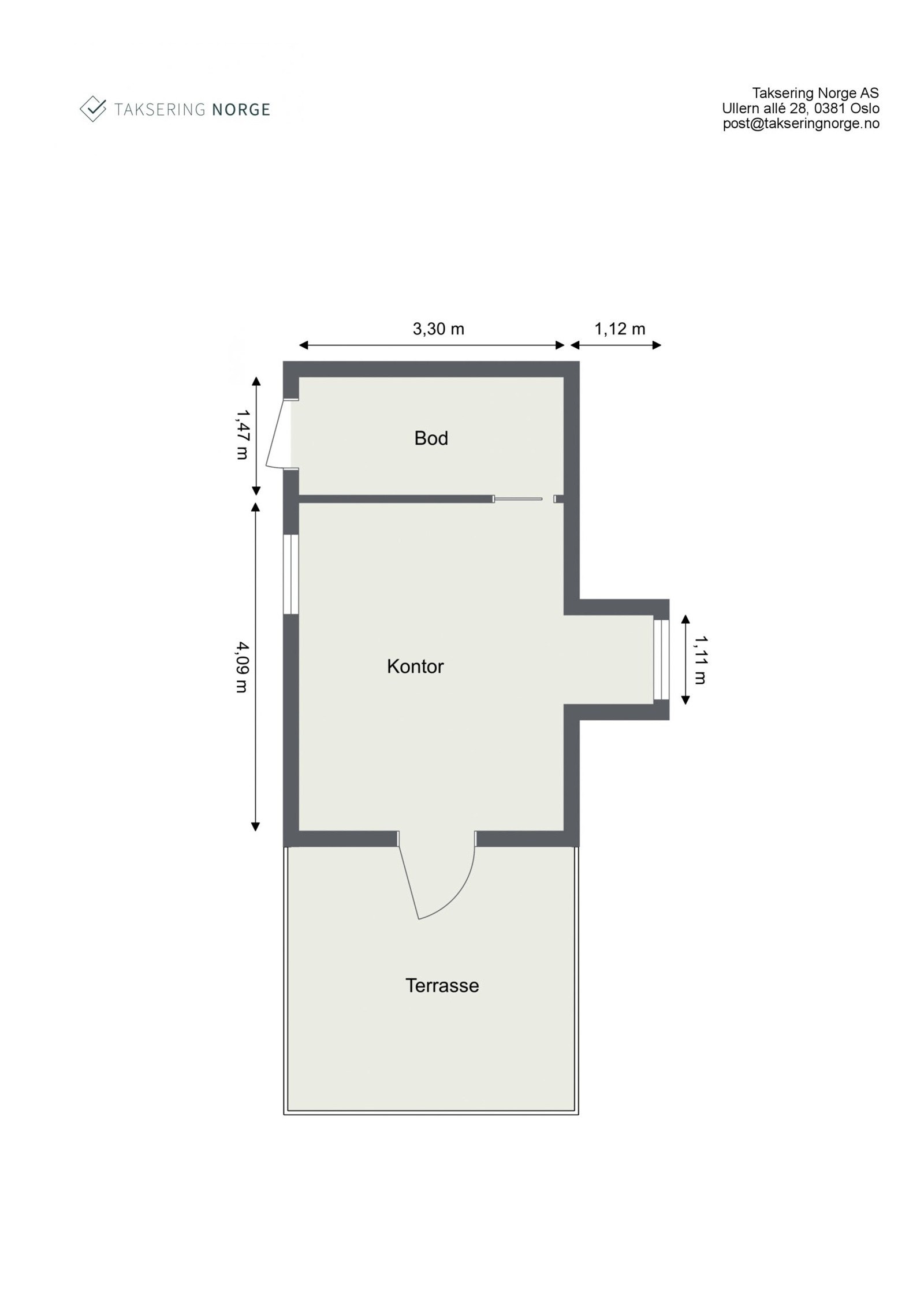 Plantegning anneks. Galleribilde