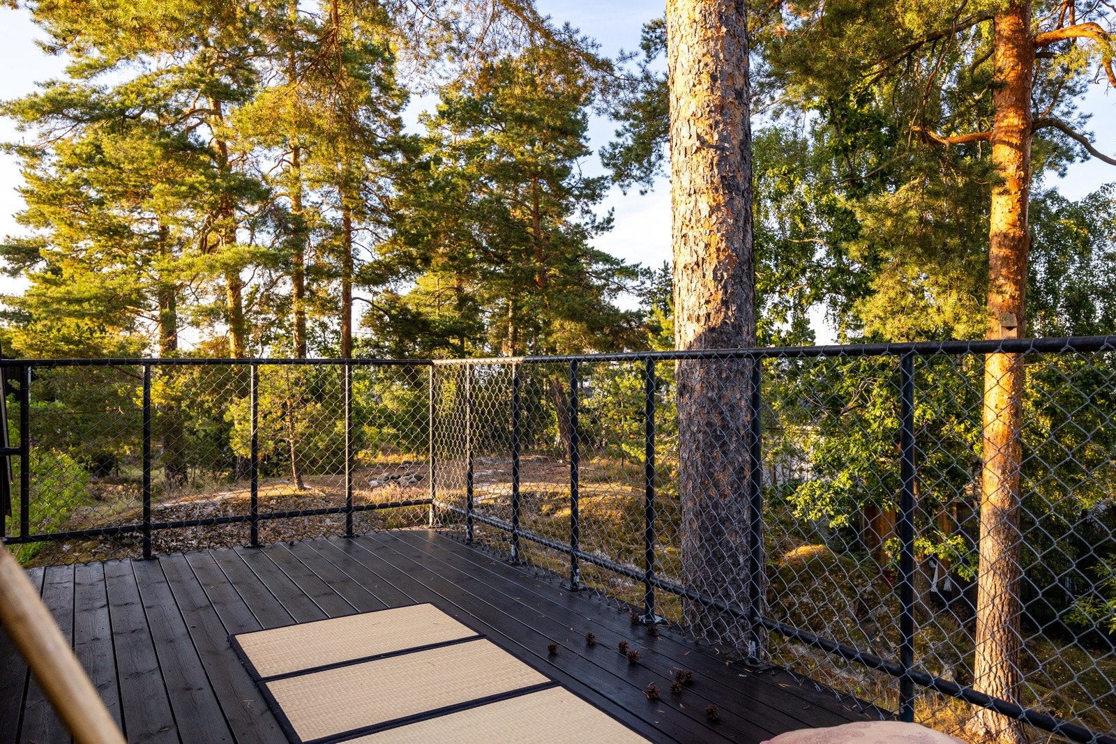 Østvendt veranda i trekonstruksjon. Galleribilde