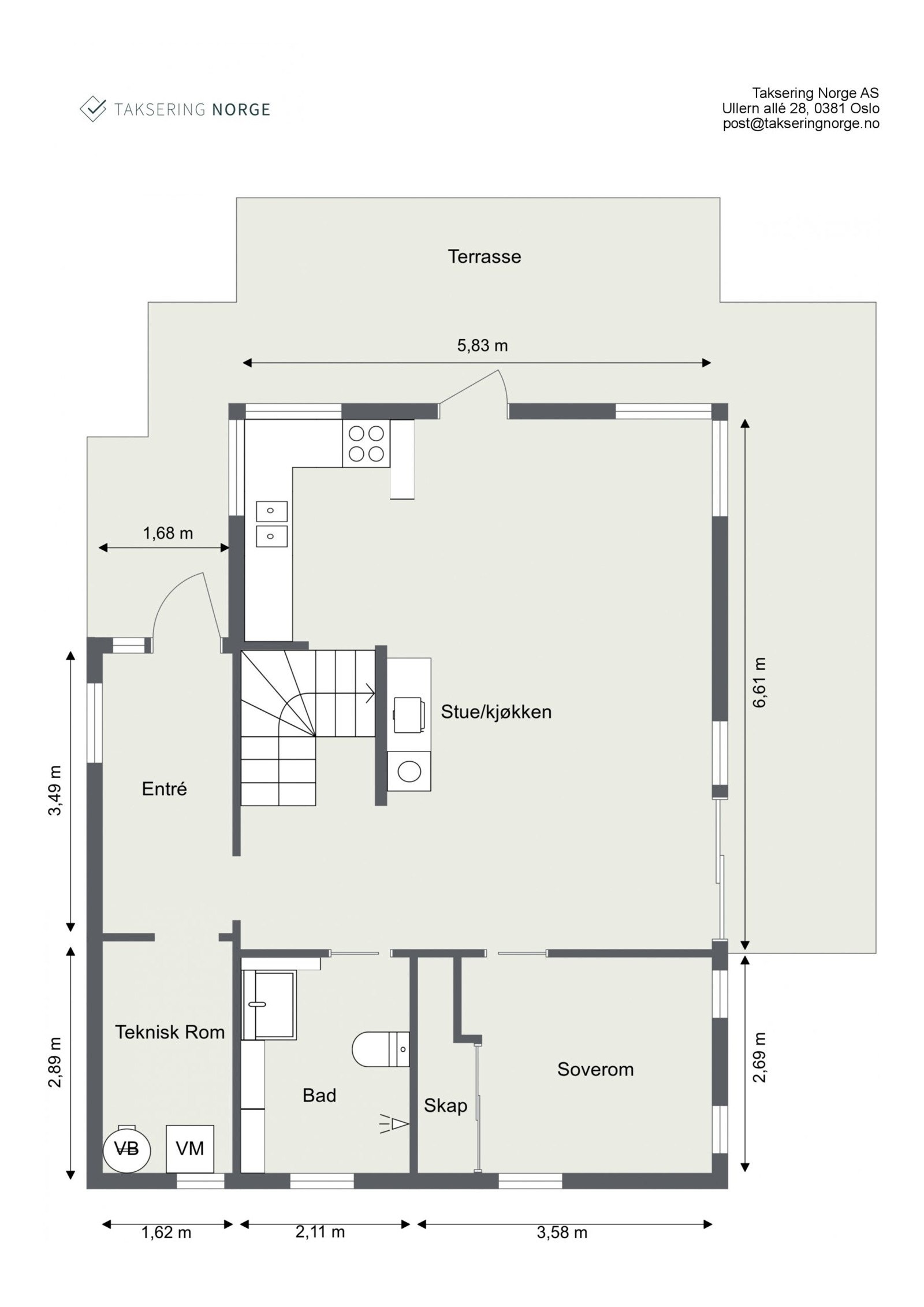 Plantegning 1. etasje. Galleribilde