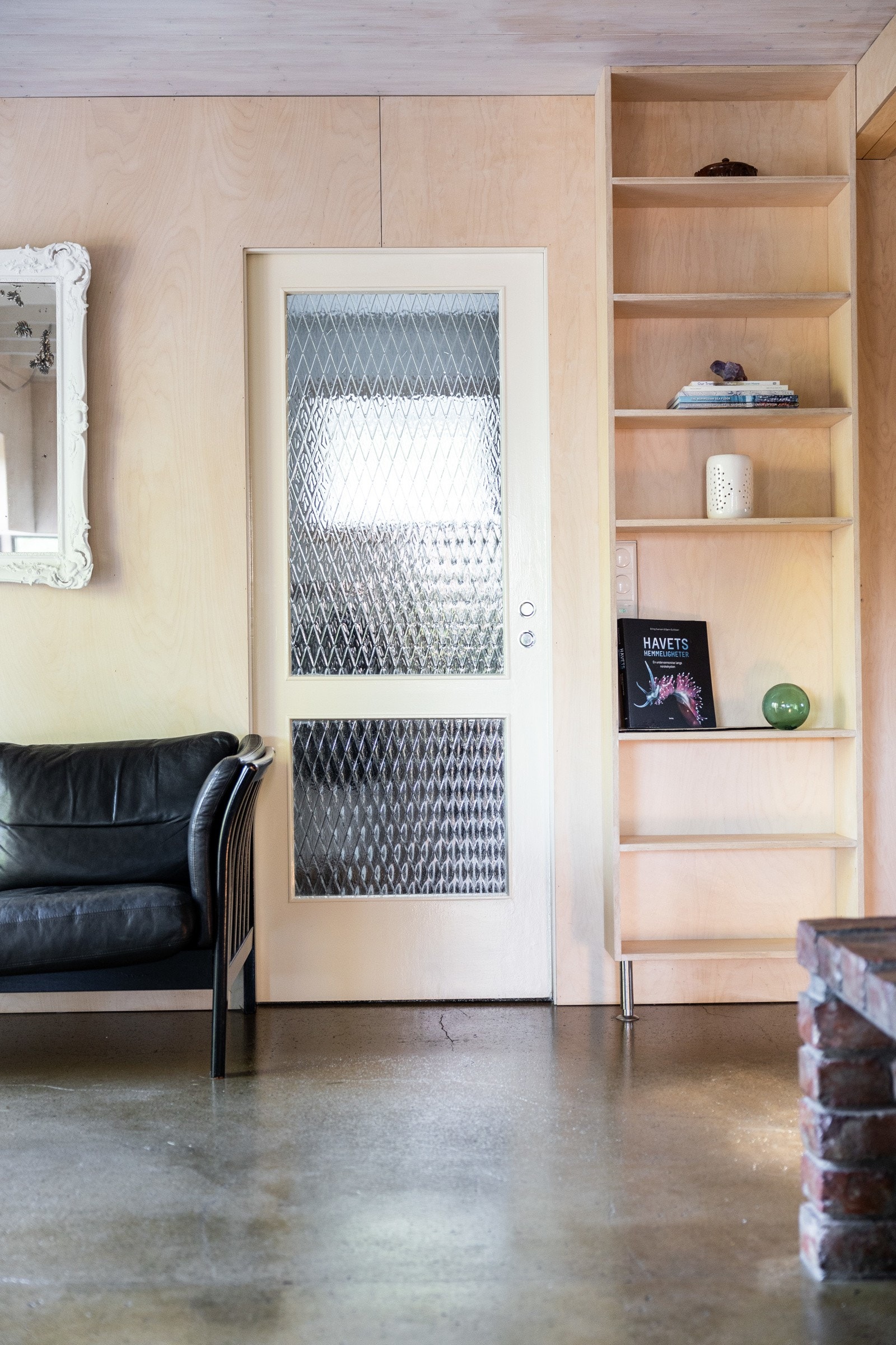 Skyvedør med glassfelt. Galleribilde