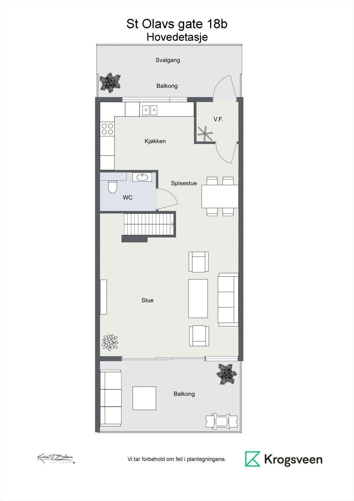 St Olavs gate 18b - 5 etg. Galleribilde