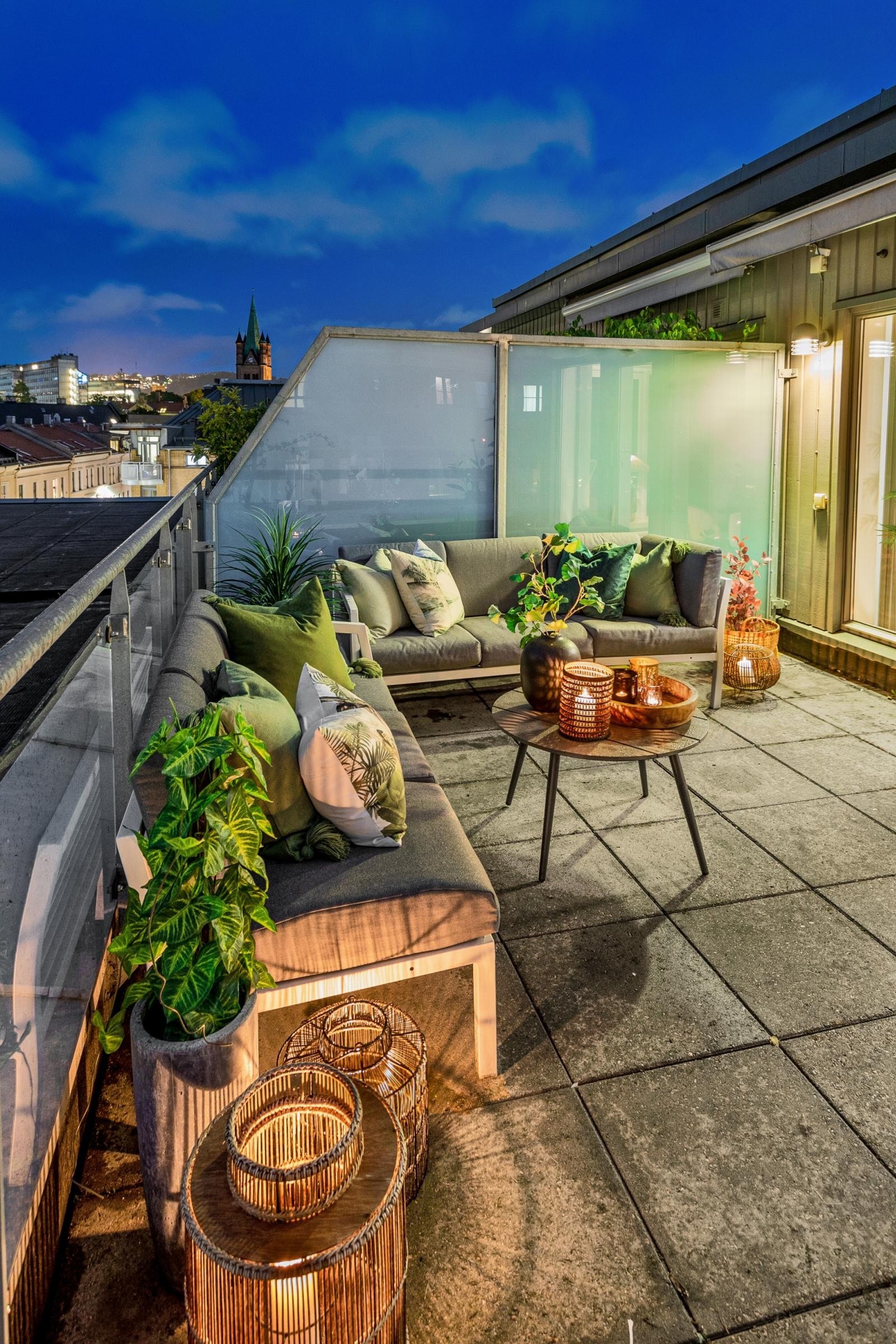 Detalj takterrasse. Galleribilde