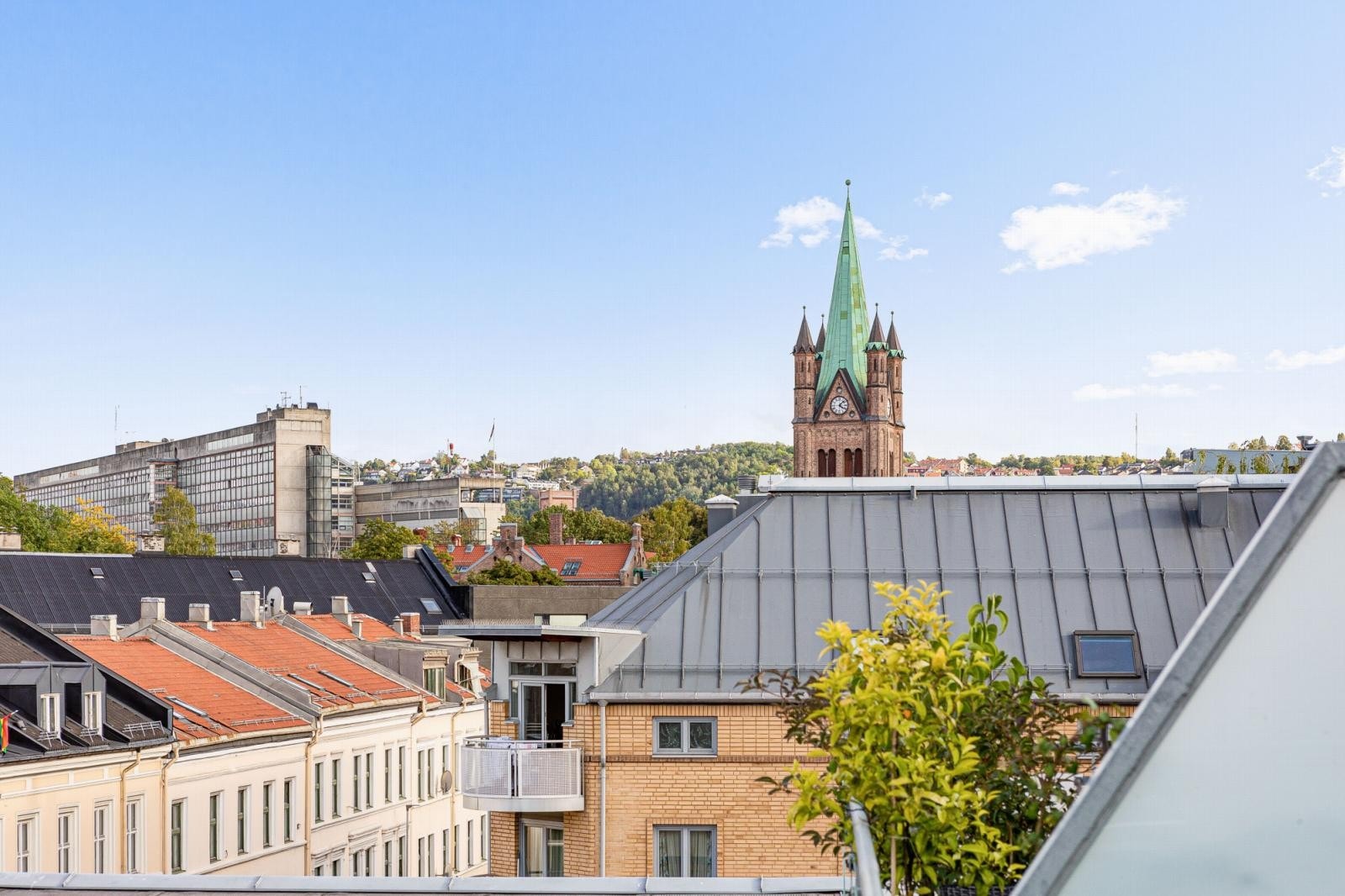 Utsikt fra terrassen. Galleribilde