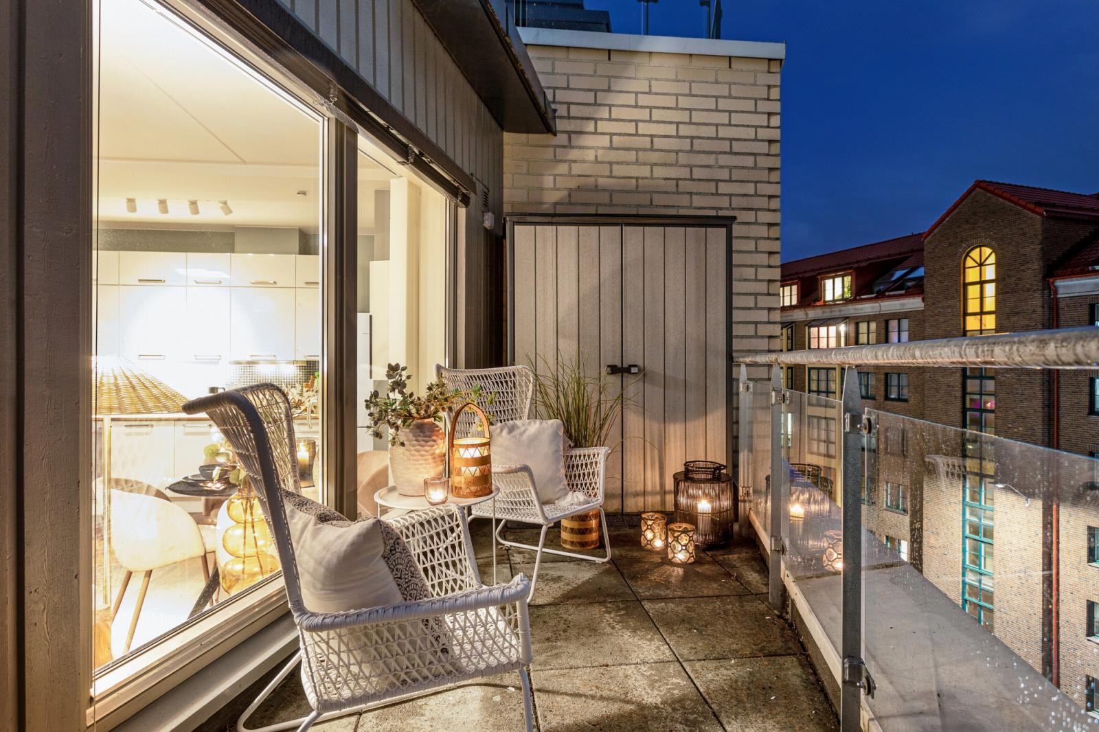 Detalj takterrasse. Galleribilde