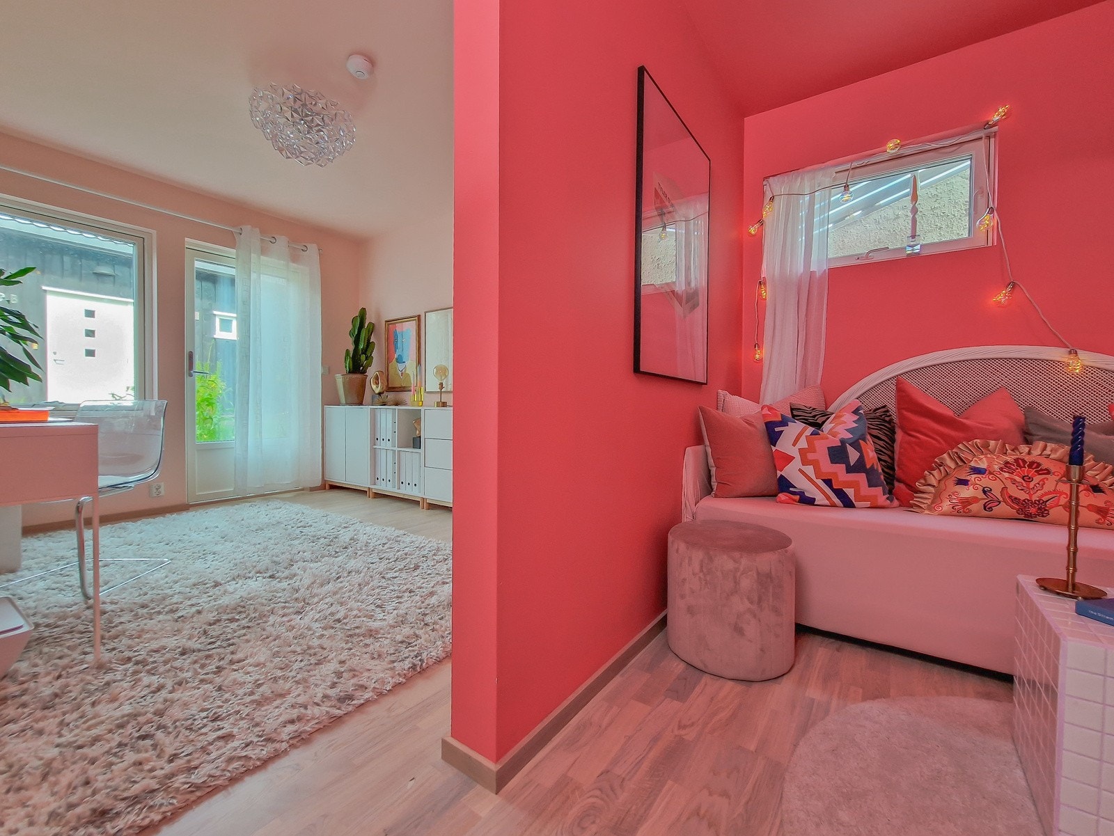 Oppholdsrom med mulighet for å etablere kjøkken. Galleribilde