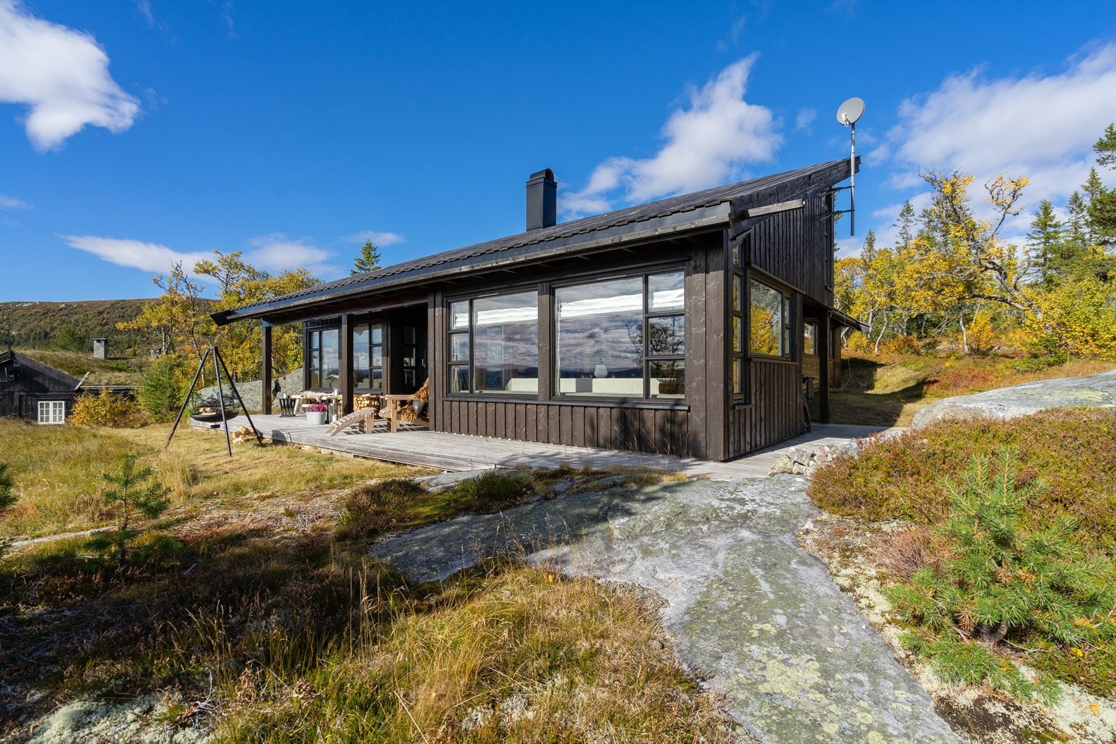 Meget god standard i hytta med materialvalg av høy kvalitet Galleribilde