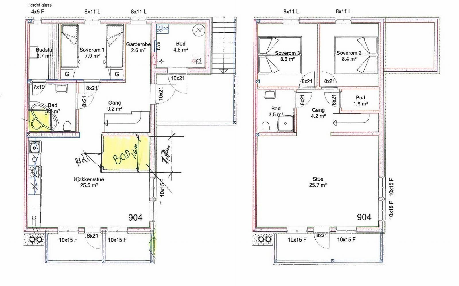 Plantegning Galleribilde