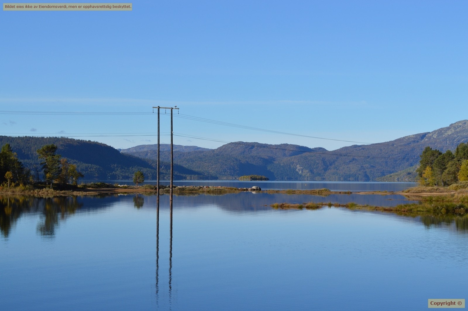Rauland byr også på mange gode fiskevann. Rekorden som er fanget på stang i vannet Totak, er en ørret på hele 9,3 kilo. Galleribilde