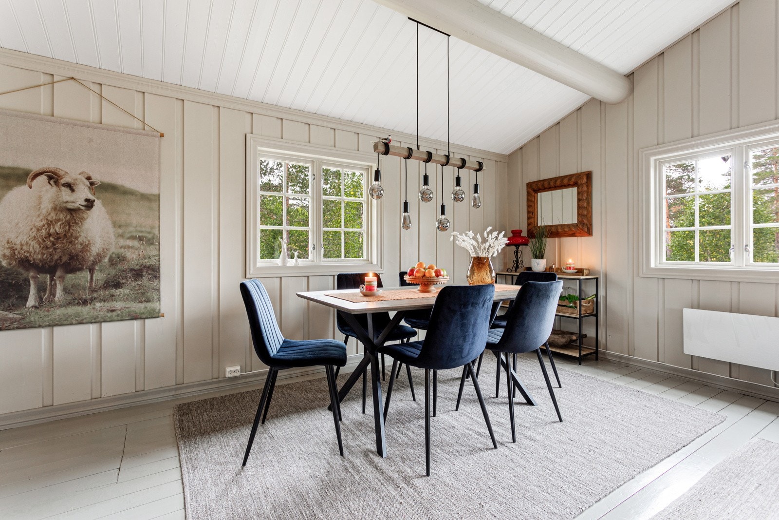 Her kan man samles mange rundt bordet til et godt måltid. Galleribilde