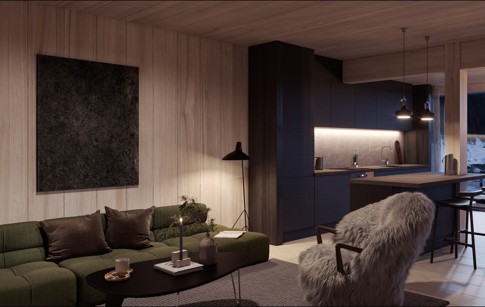 Unik 4-roms på hele 92 kvm med tre soverom, 2 bad og markterrasse på hele 19,7 kvm Galleribilde