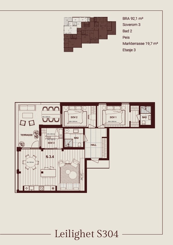 Plantegning S304 Galleribilde
