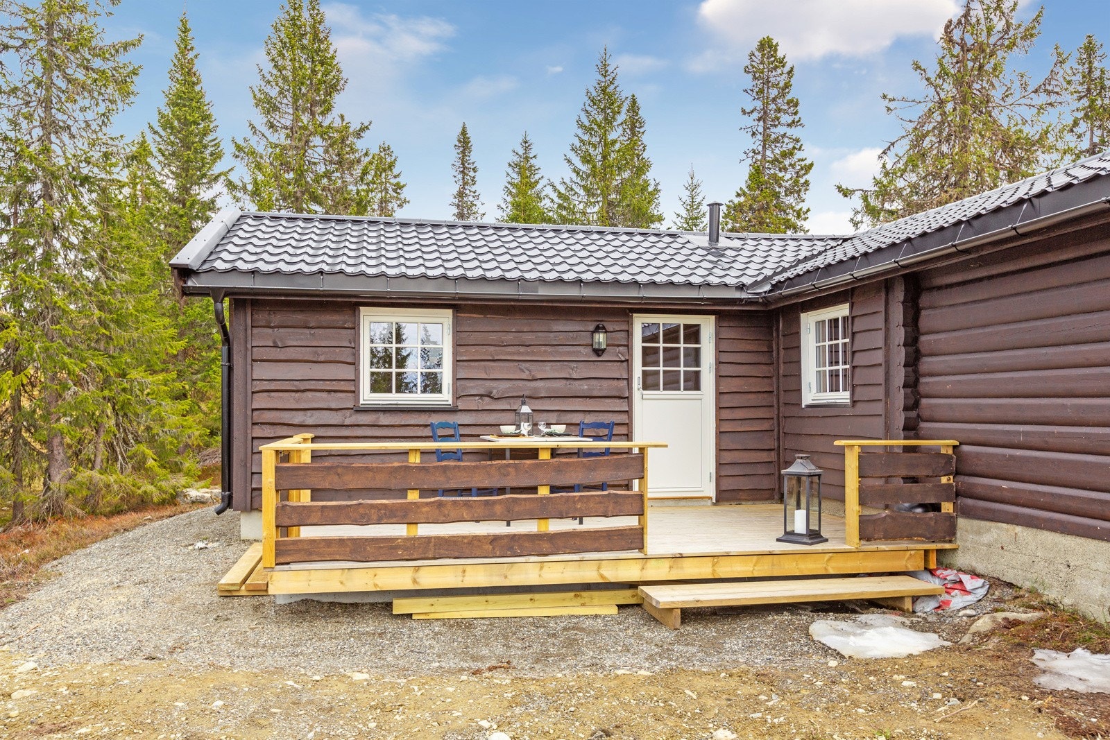 Hytta ble påbygd i 2020. Galleribilde