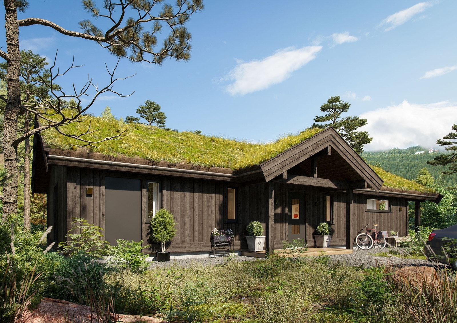 Enkel fritid med familien. Galleribilde