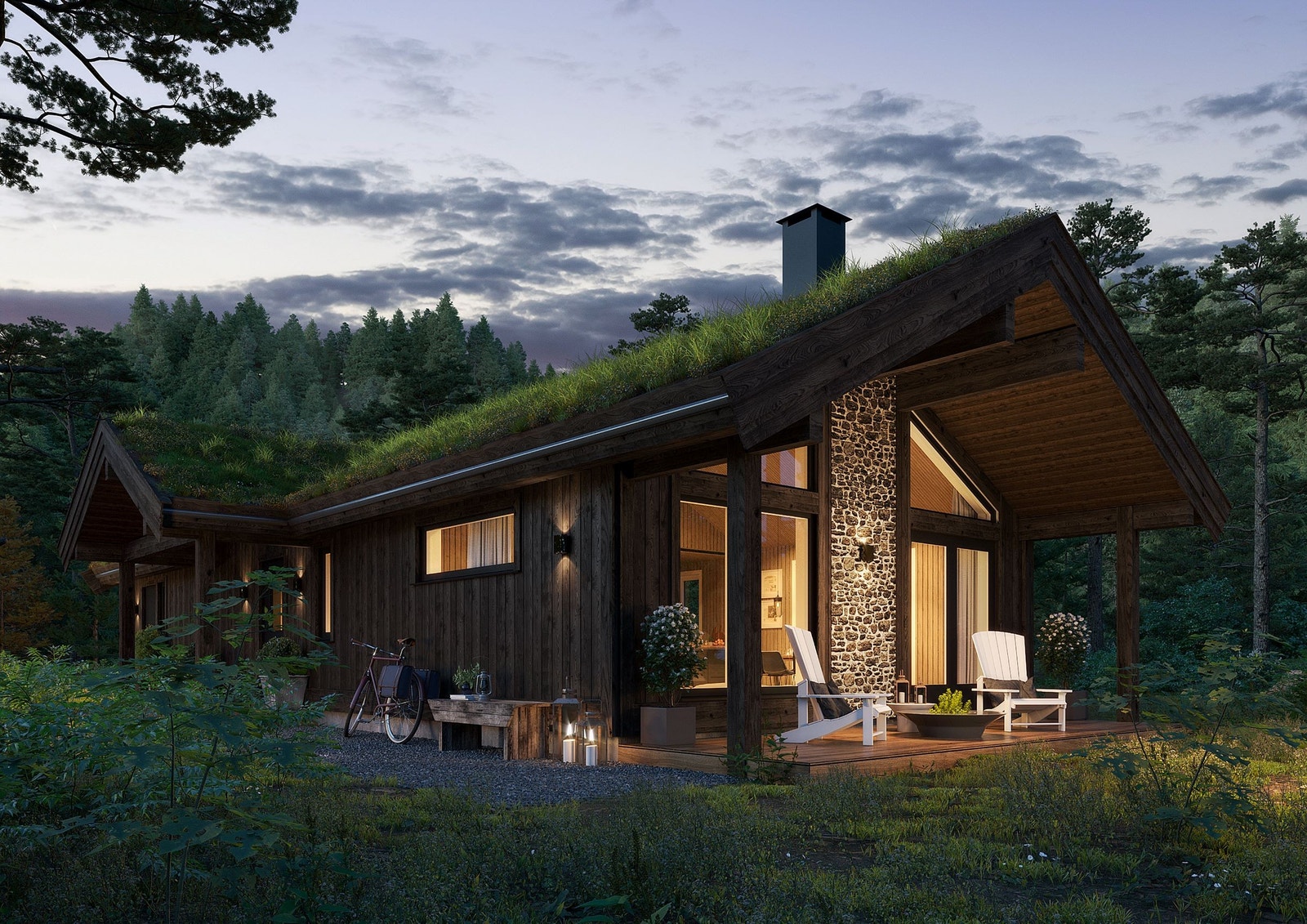 Modell " Hyttebotn" fra Eine Fritidsbolig. Galleribilde