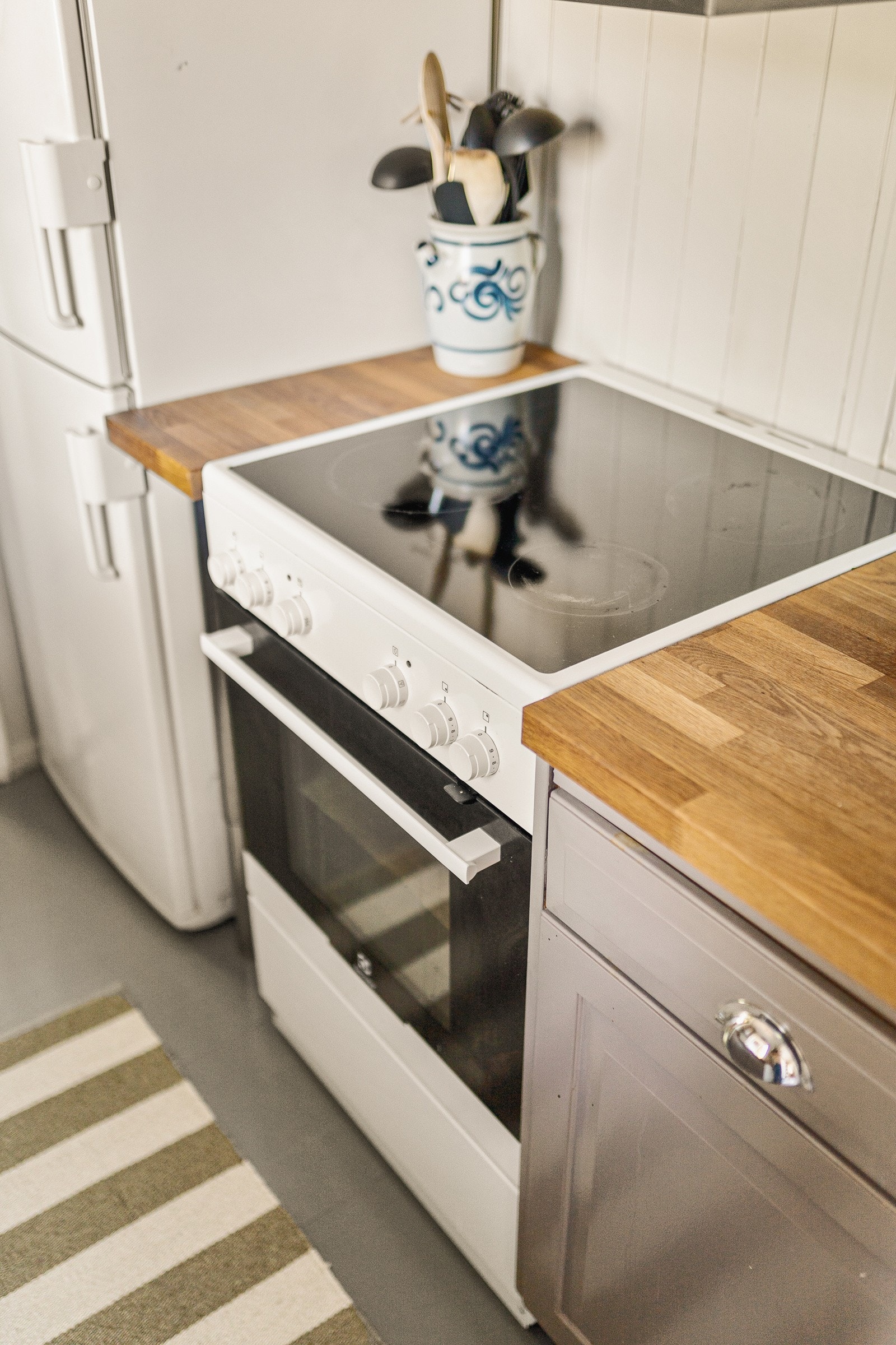 Frittstående komfyr og kjøleskap Galleribilde