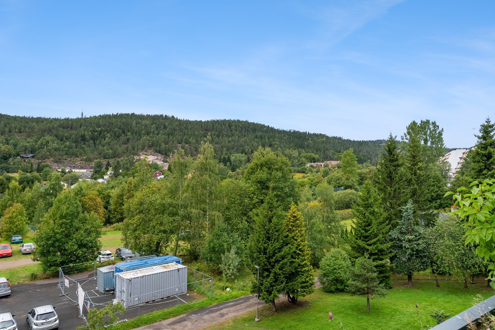 Utsikt fra balkong Galleribilde