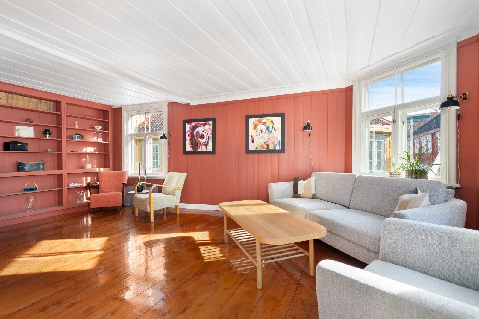 Stuen i 2.etajse er på 21 kvm. Galleribilde