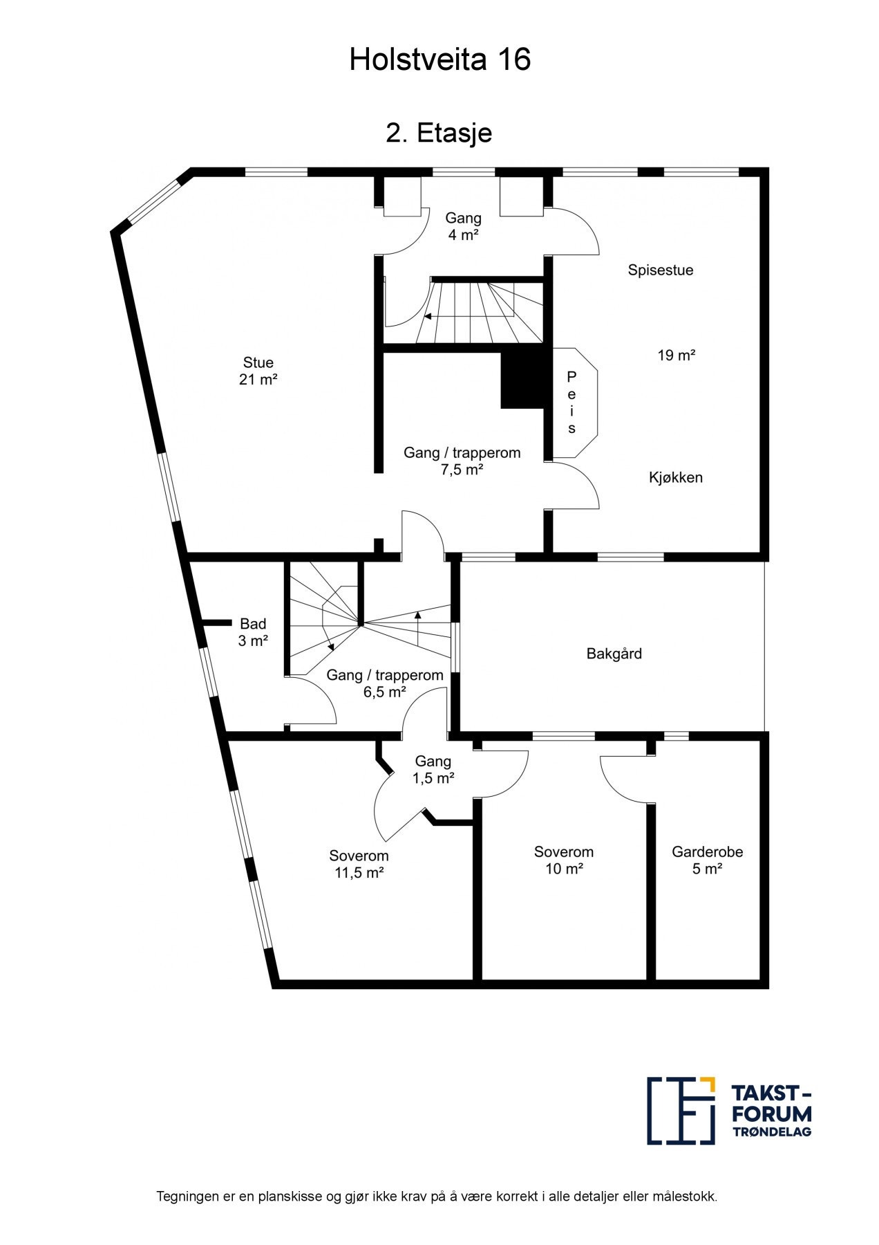 Planskisse 2. Etasje Galleribilde