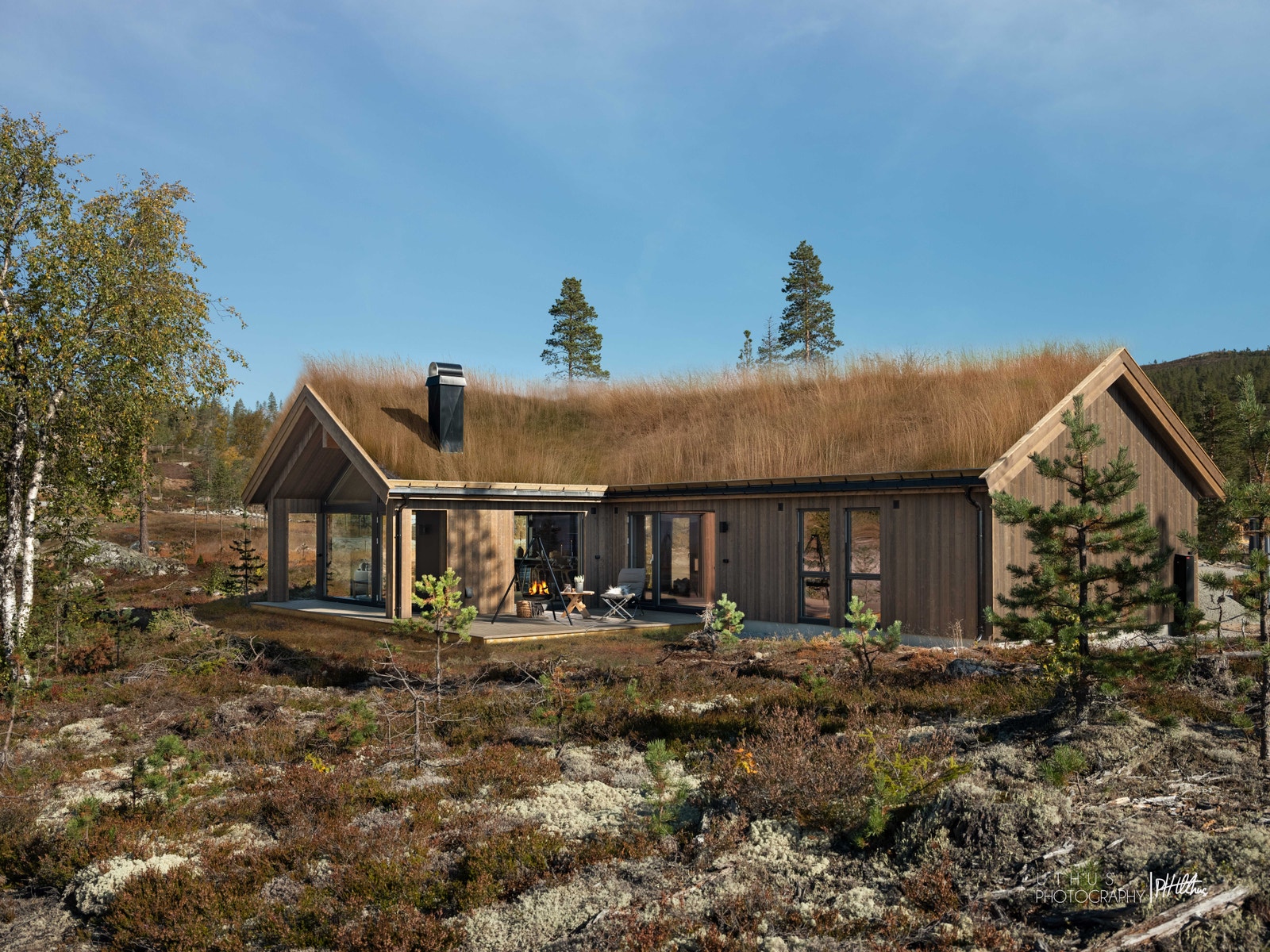 Sjemmedalhytta Tyri vinkel 123. Illustrasjonsfoto fra tilsvarende hytte Galleribilde