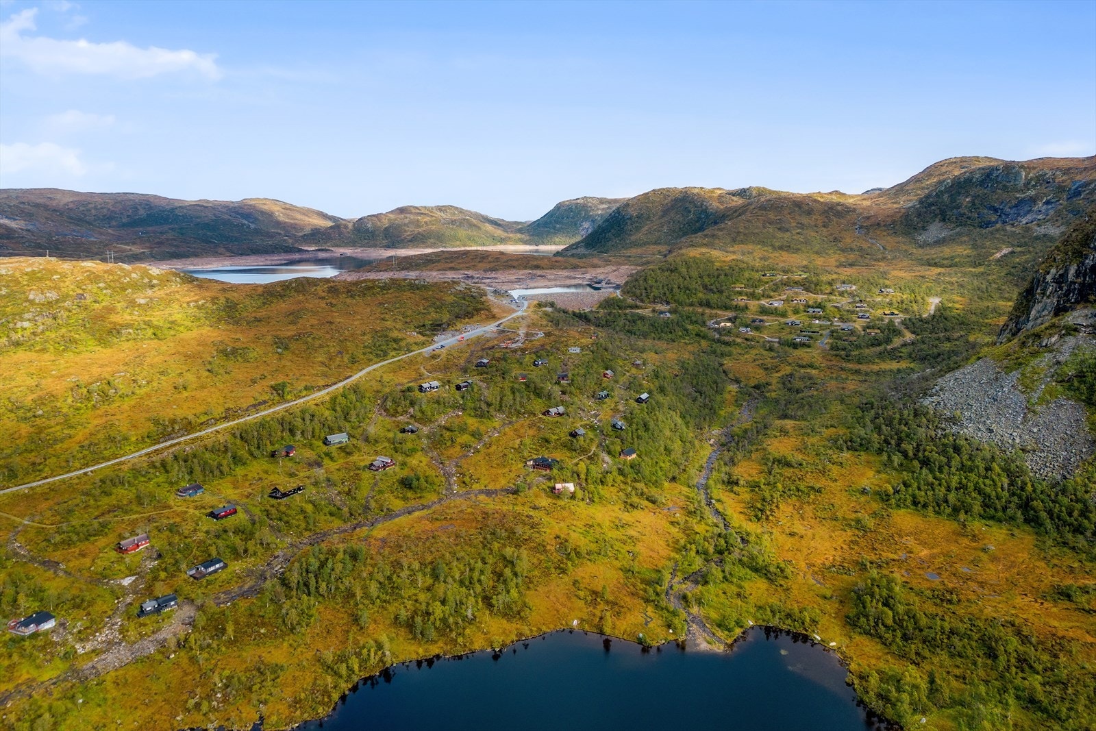 Her er det mange hyggelige hyttenaboer å bli kjent med. Galleribilde
