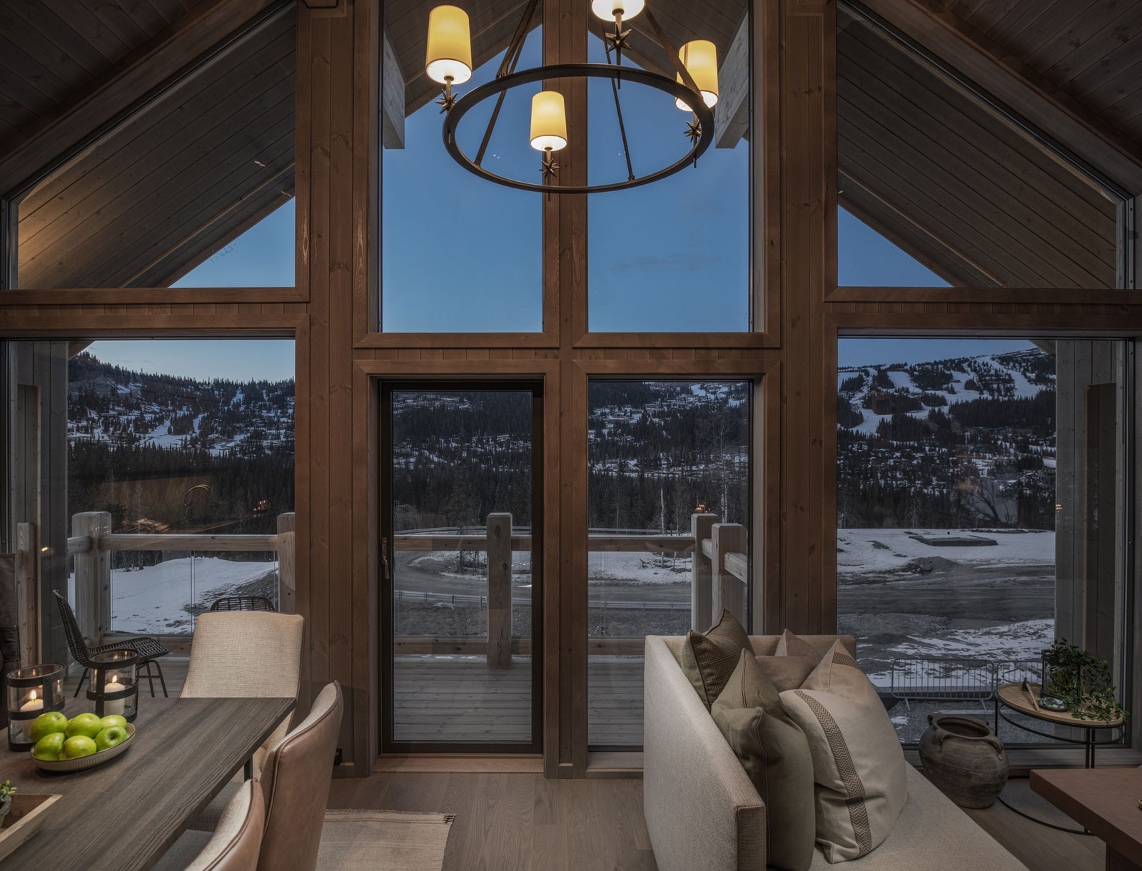 Bilde fra visningshytte (hytte nr. 10). Galleribilde