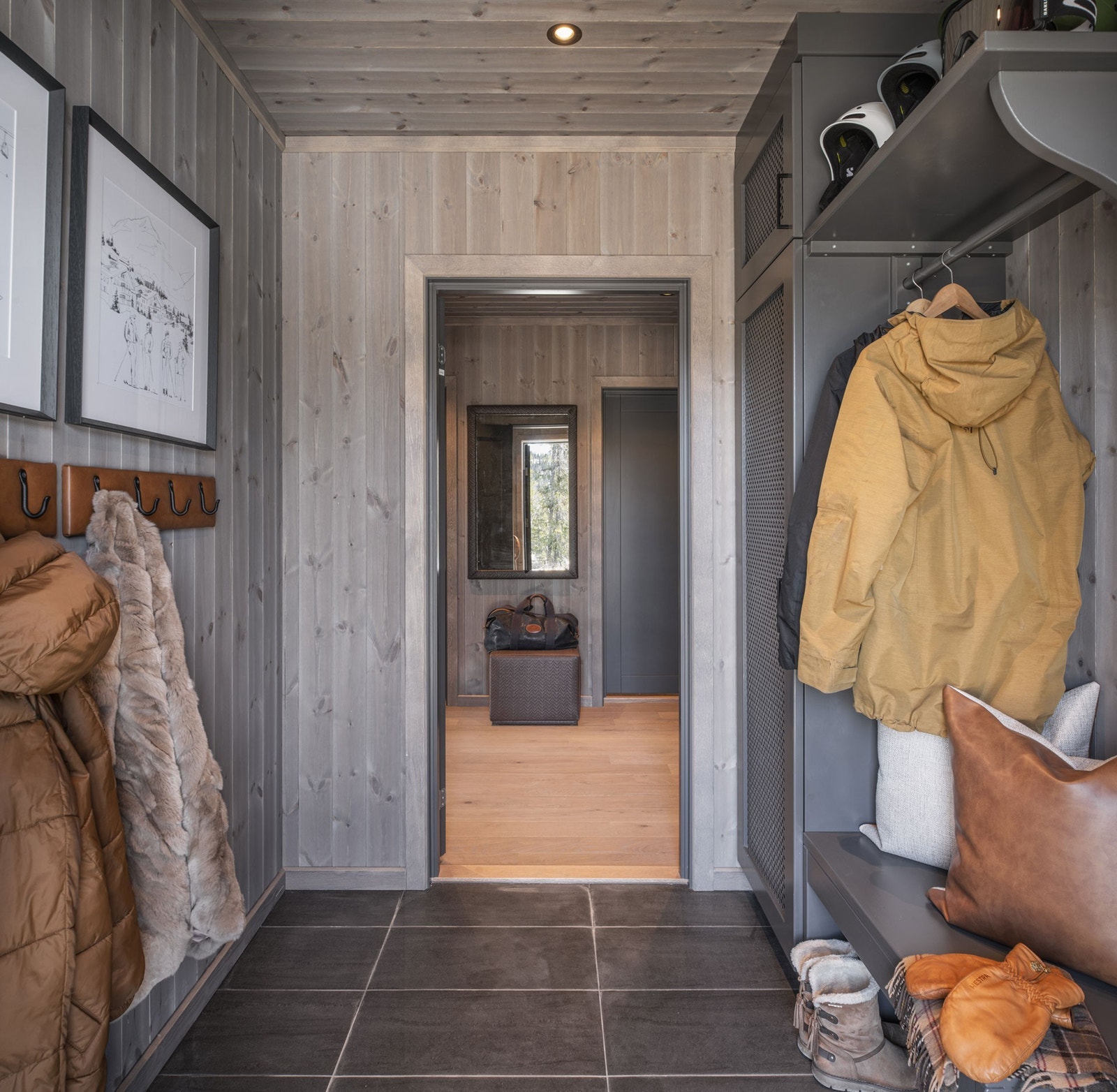 Bilde fra visningshytte (hytte nr. 10). Galleribilde