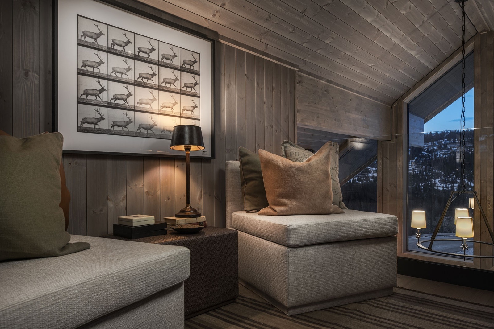 Bilde fra visningshytte (hytte nr. 10). Galleribilde