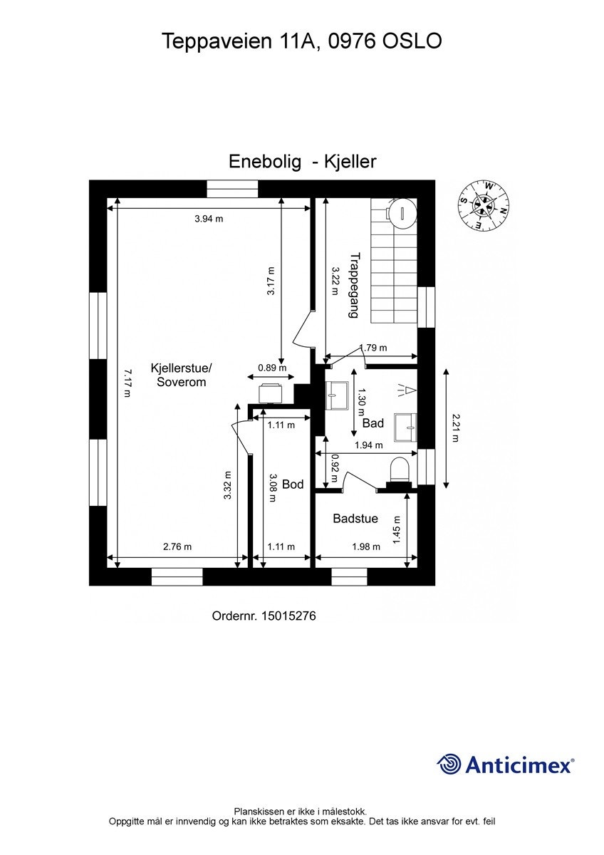 Plantegning kjeller Galleribilde