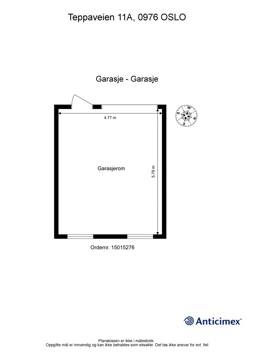 Plantegning garasje Galleribilde
