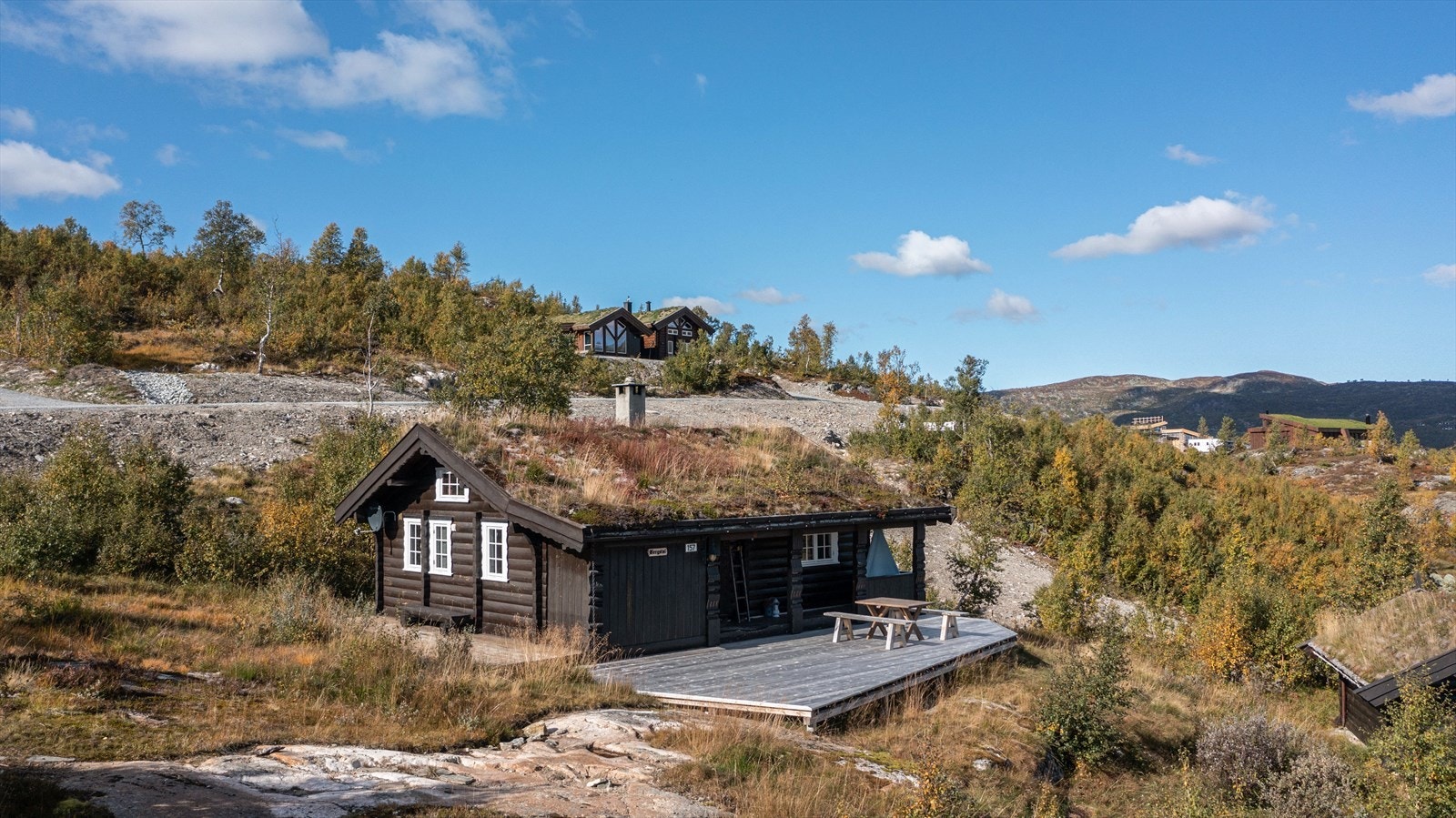 Hytta er oppført av Haukeli hytter & bur (som idag omtales som Haukeli hytter & hus). En kvalitetsleverandør som har bygget hytter i flere tiår. Galleribilde