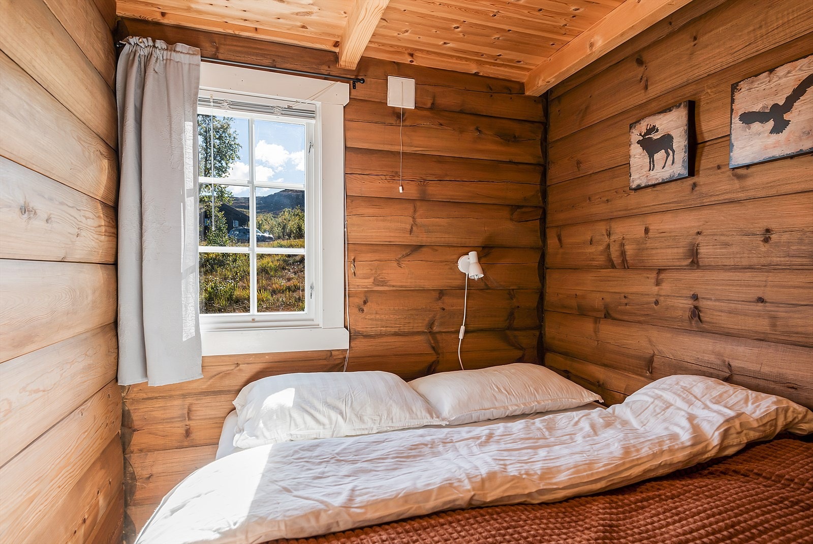 Hytta har to soverom. Galleribilde