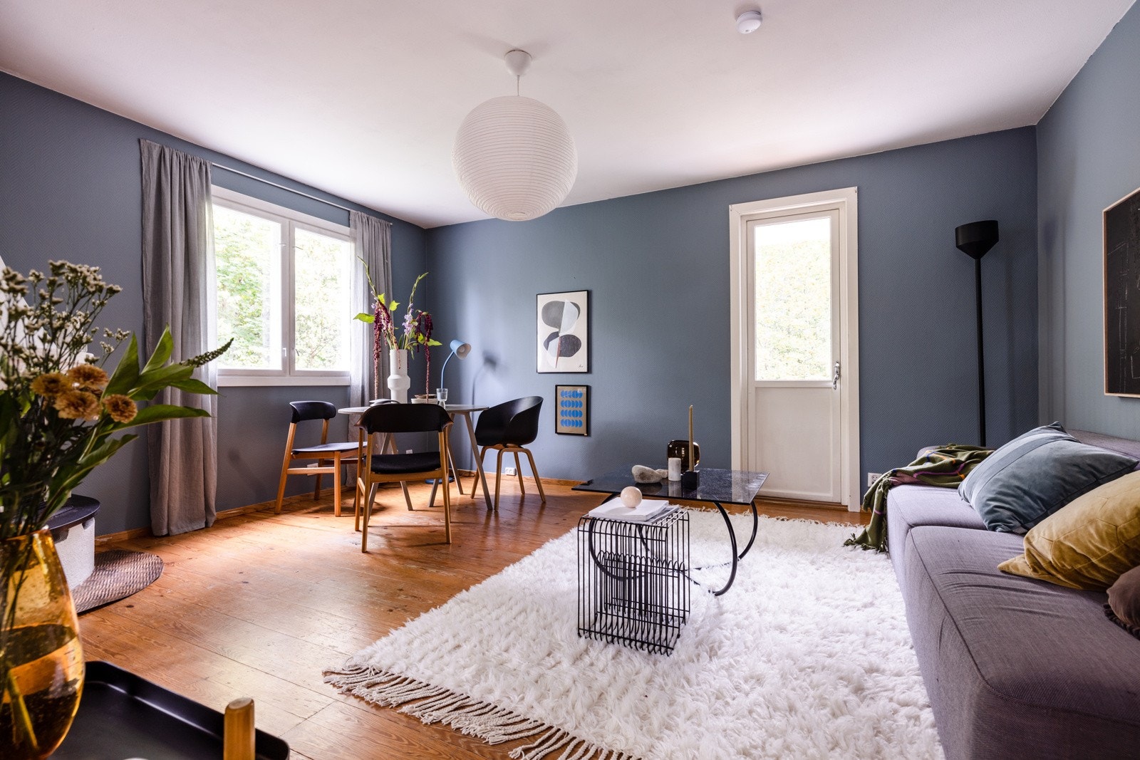 3-roms leilighet med peis og balkong. Galleribilde