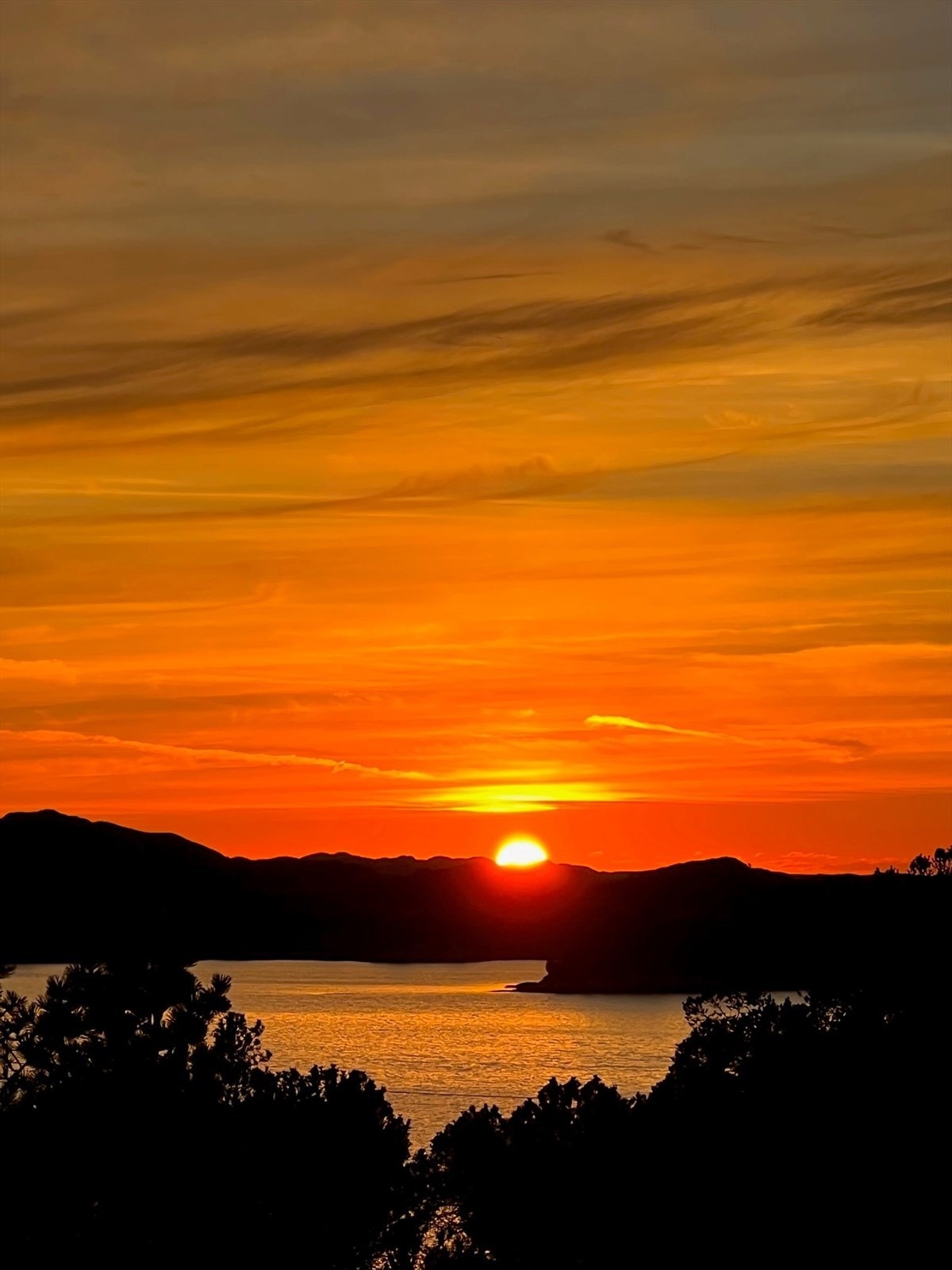 Solnedgangene er vakker fra eiendommen. Galleribilde