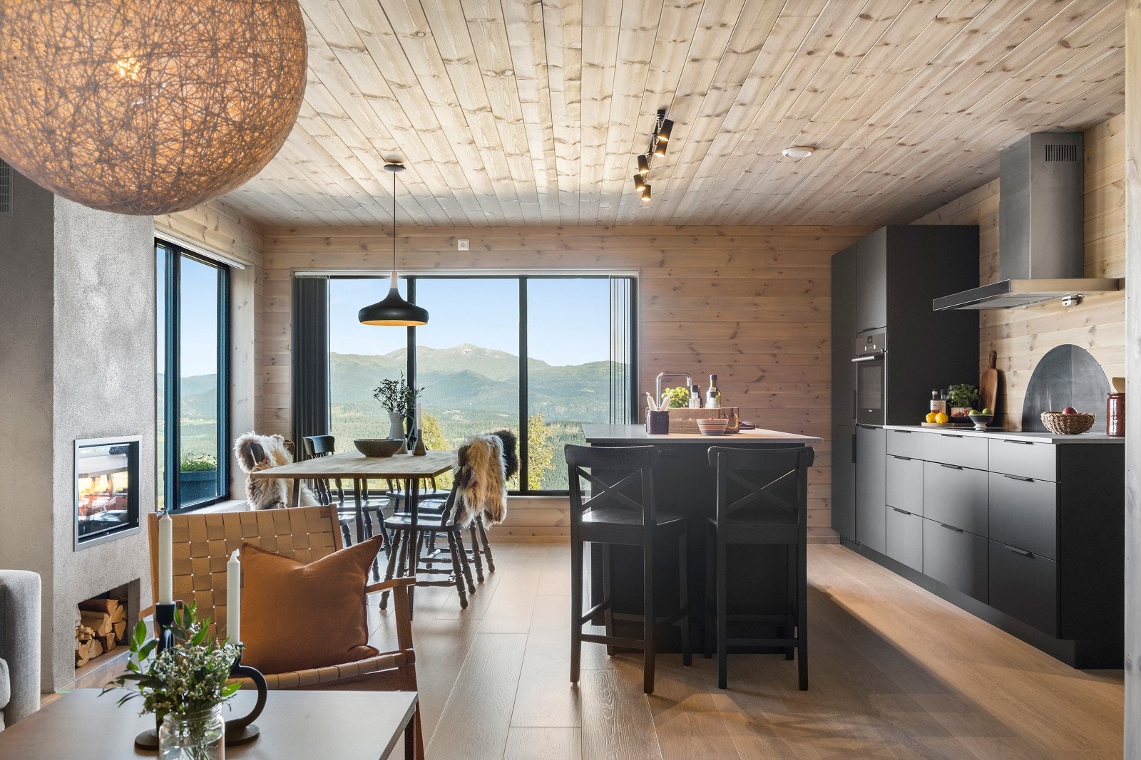 Moderne hytteluksus Galleribilde