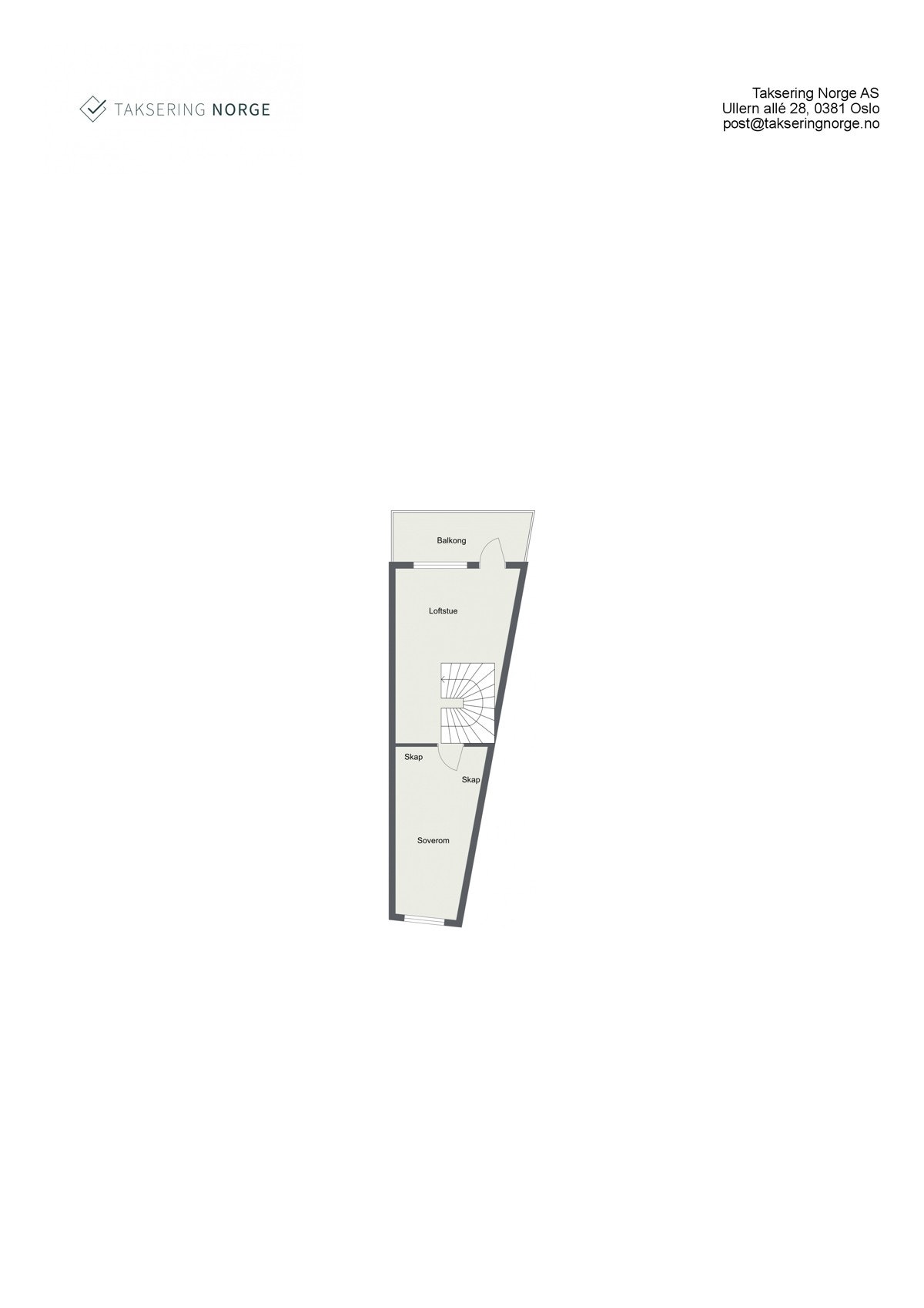 På toppen av boligen finner vi soverom, stue og en balkong. Galleribilde