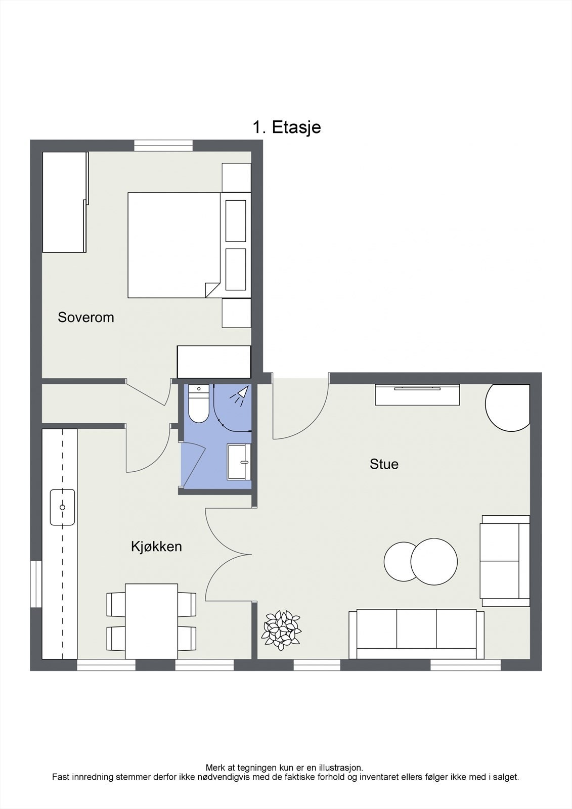 Planskisse Galleribilde