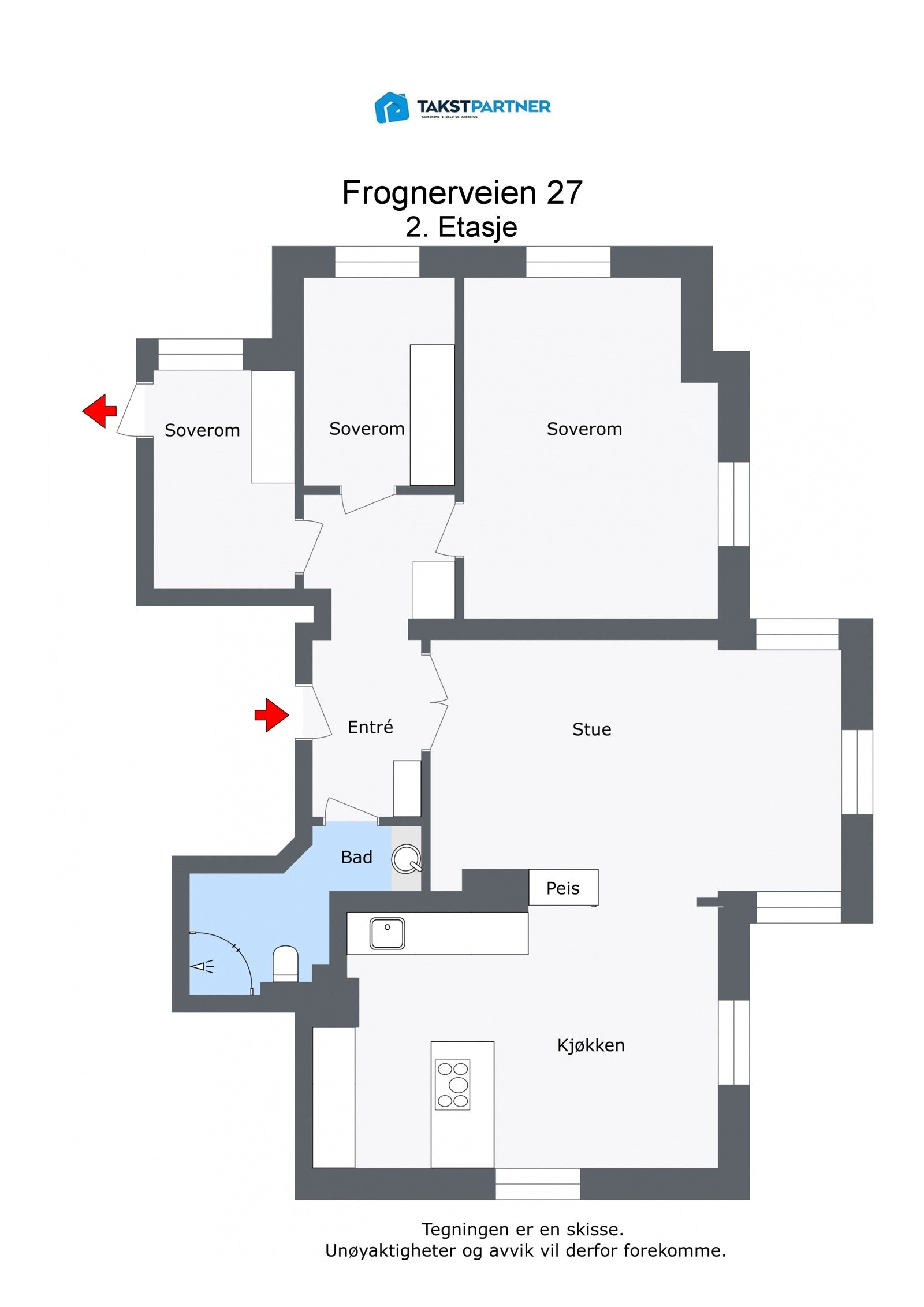 Planskisse. Galleribilde