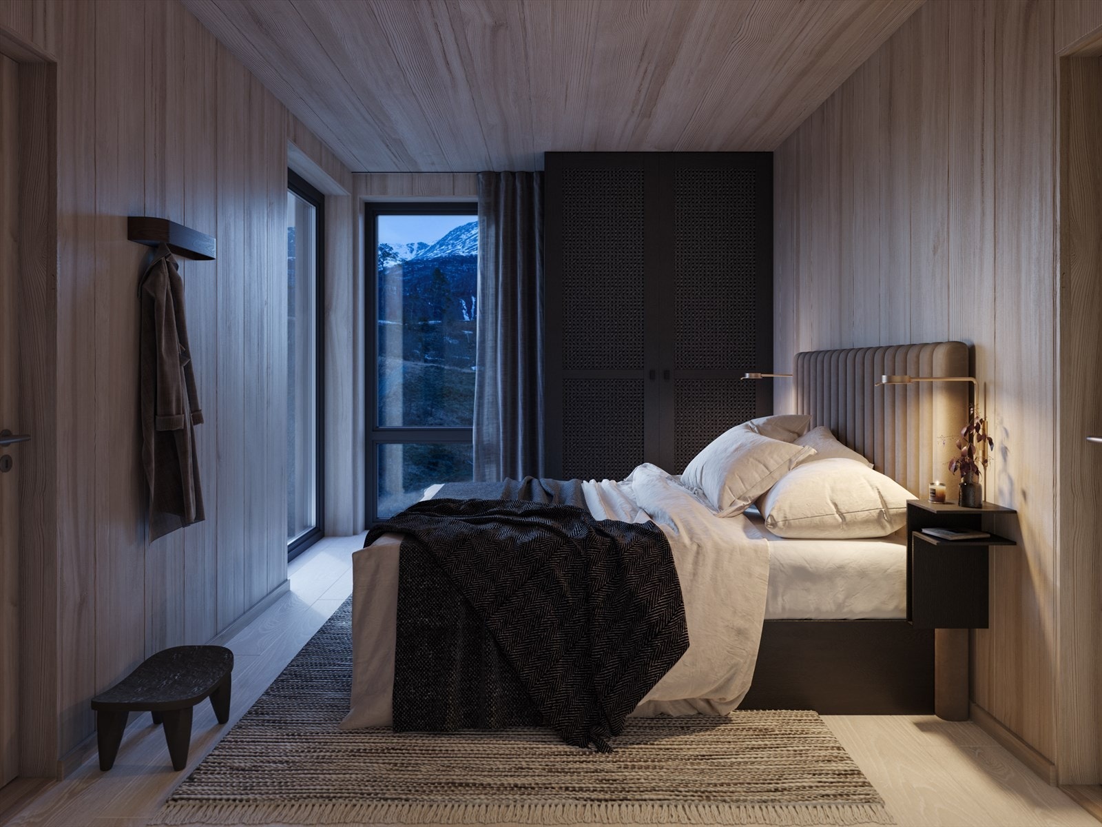 Illustrasjonsbilde soverom. (Bildet kan vise en annen leilighet) Galleribilde