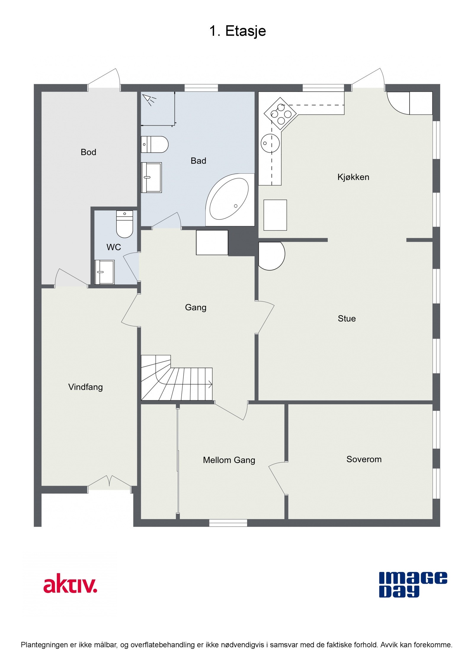 Plan 1. etasje Galleribilde