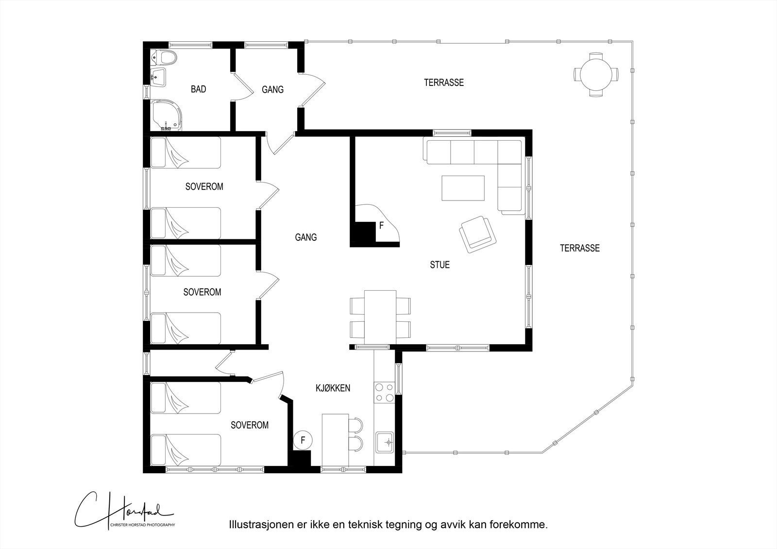 Planskisse Galleribilde