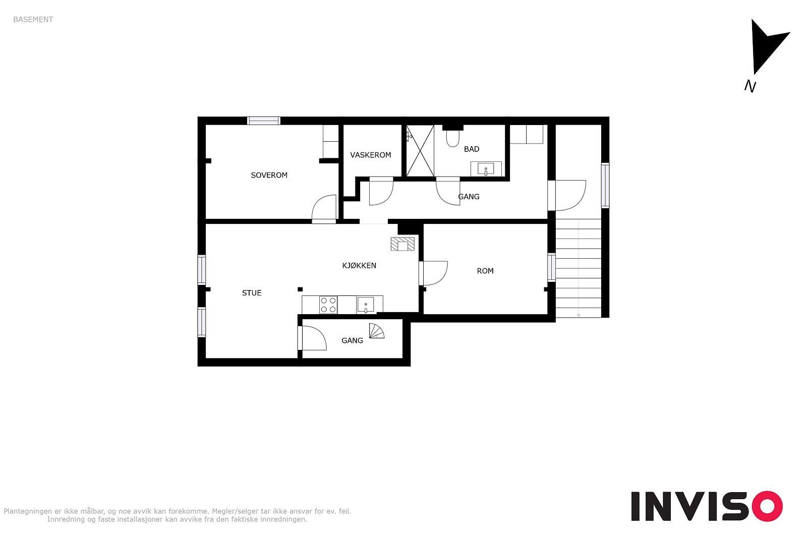 Plantegning - kjeller/underetasje Galleribilde