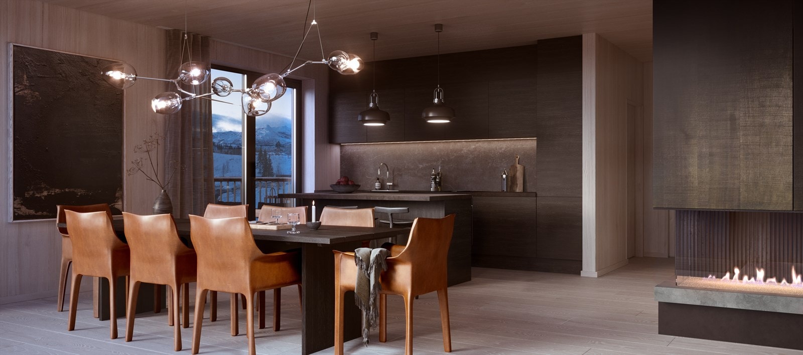 Topp moderne kjøkken fra Multiform, Uno Form eller tilsvarende med integrerte hvitevarer fra Miele. (Bildet fra en annen leilighet) Galleribilde