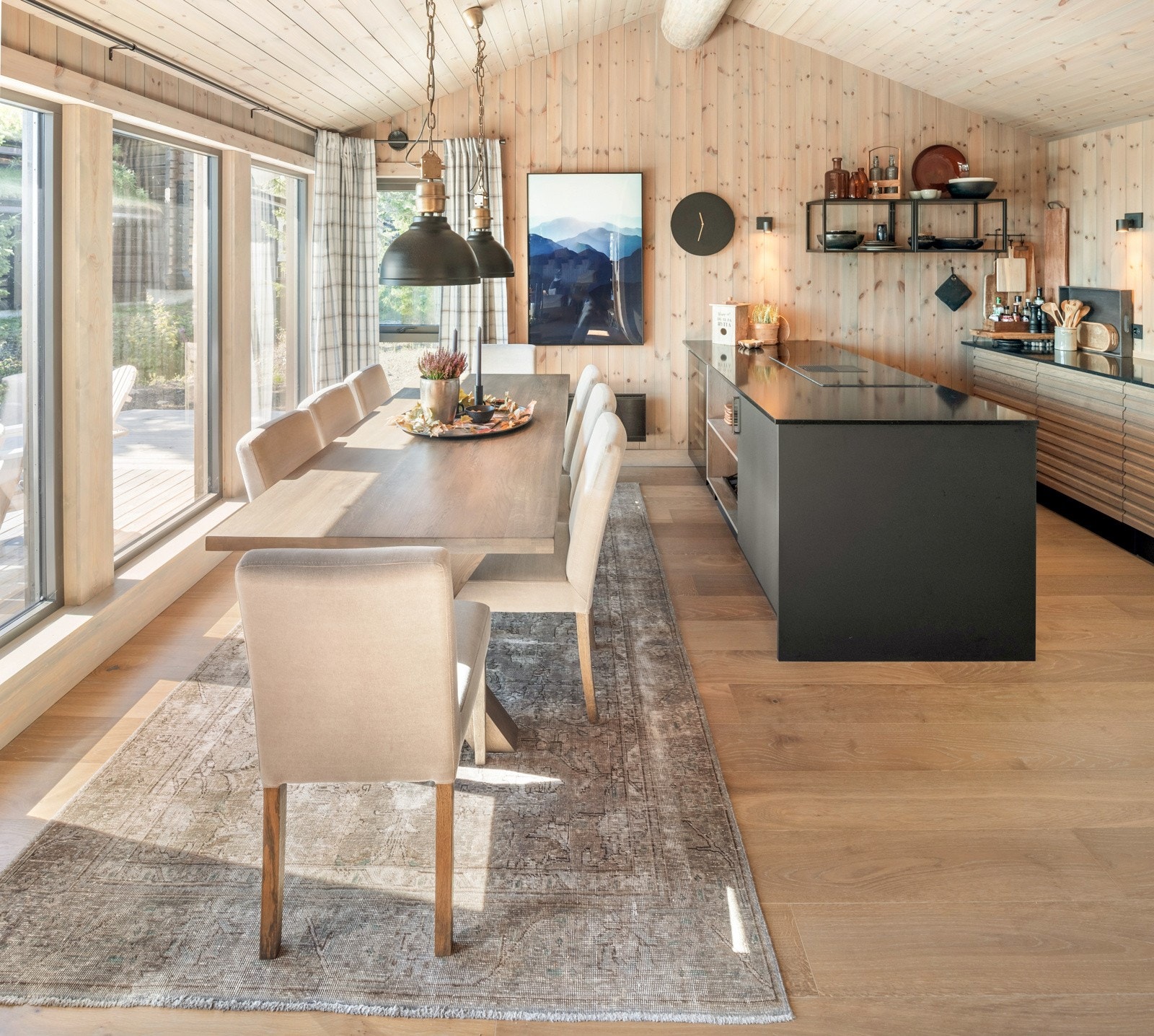 Kjøkkenet er perfekt for sosial matlaging. Galleribilde