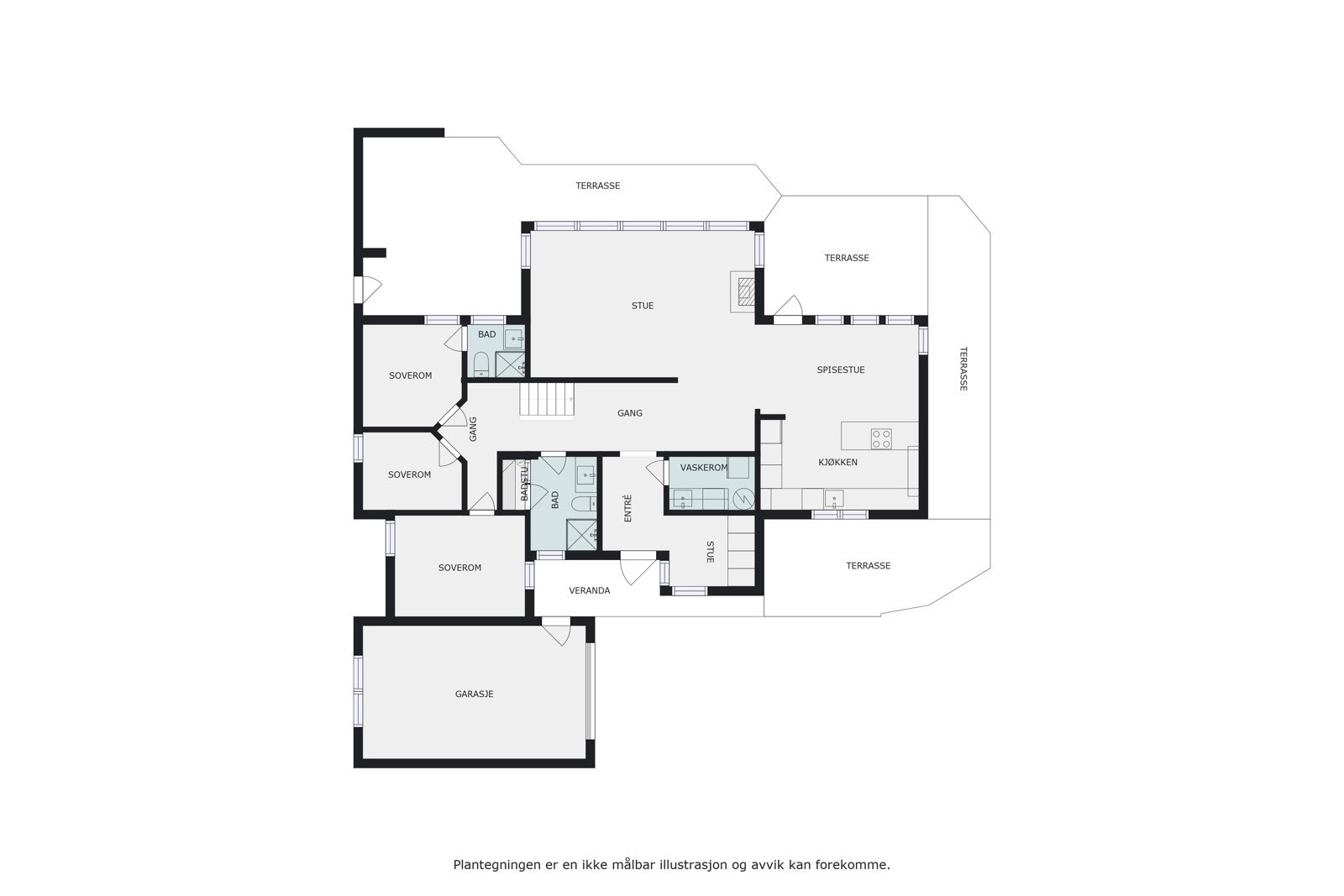 Plantegning Galleribilde