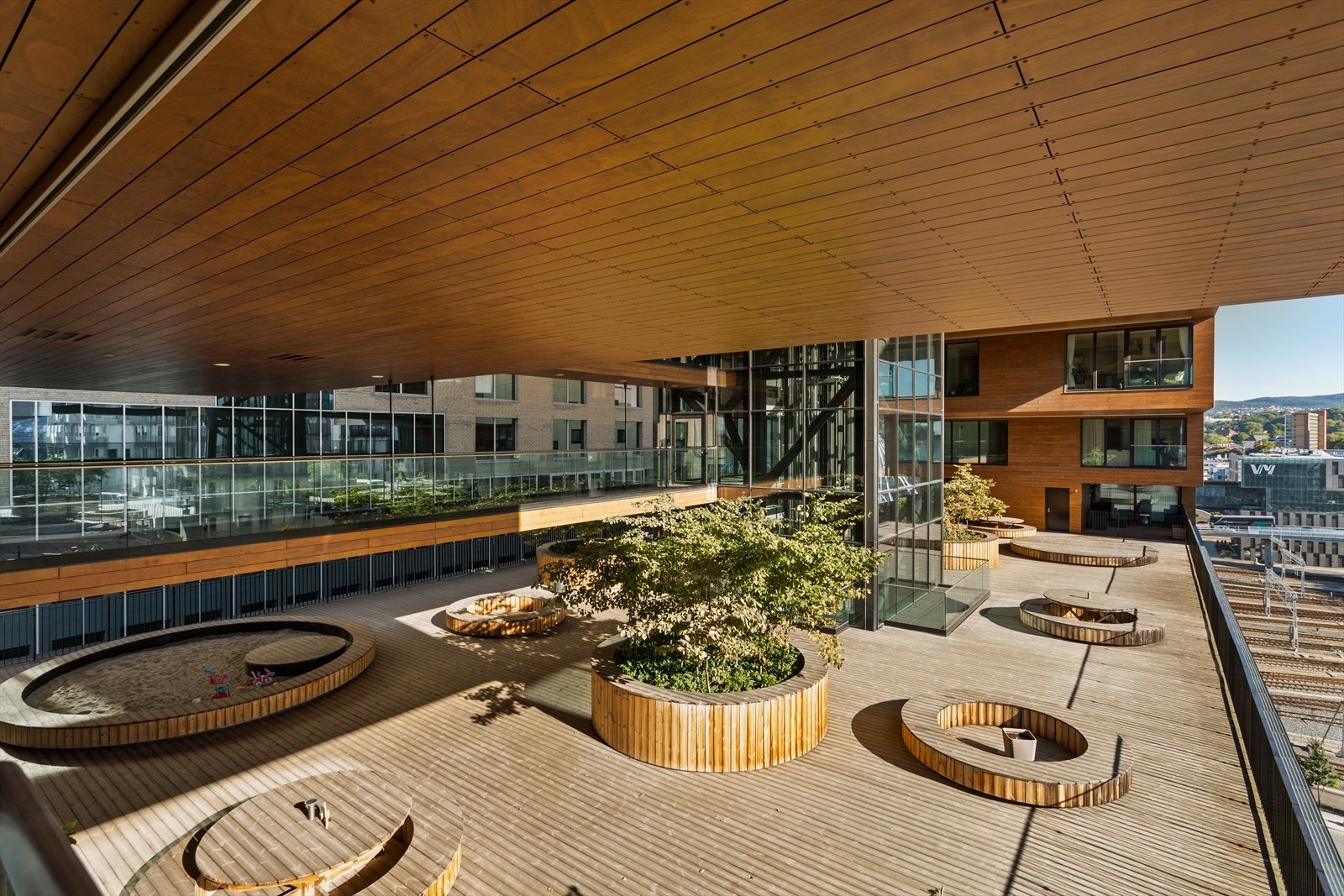 Fellesterrassen i 9 etasje. Galleribilde