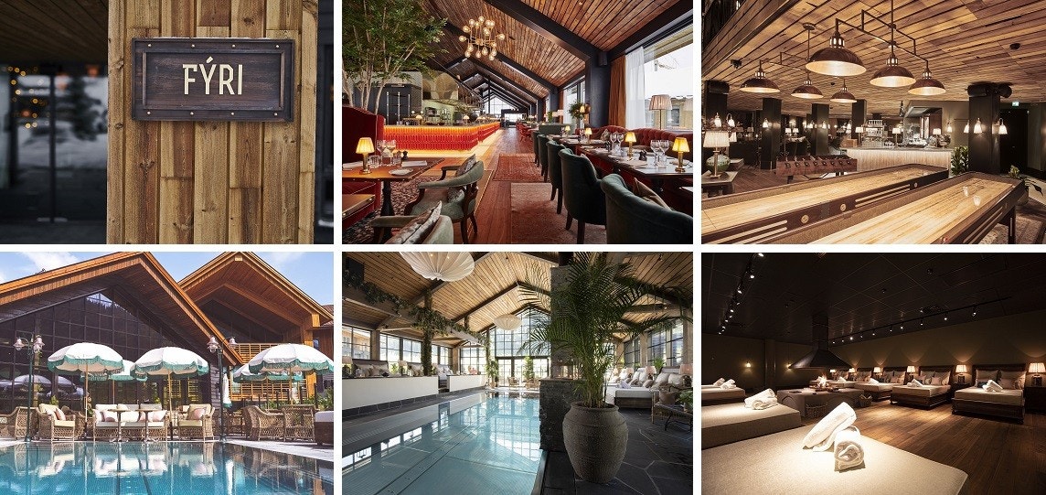 På Fýri Resort er det restaurant i toppetasjen, lobby med bar, biljard og shuffleboard, Pool Club med basseng ute og inne, treningsrom og mye mer. Galleribilde