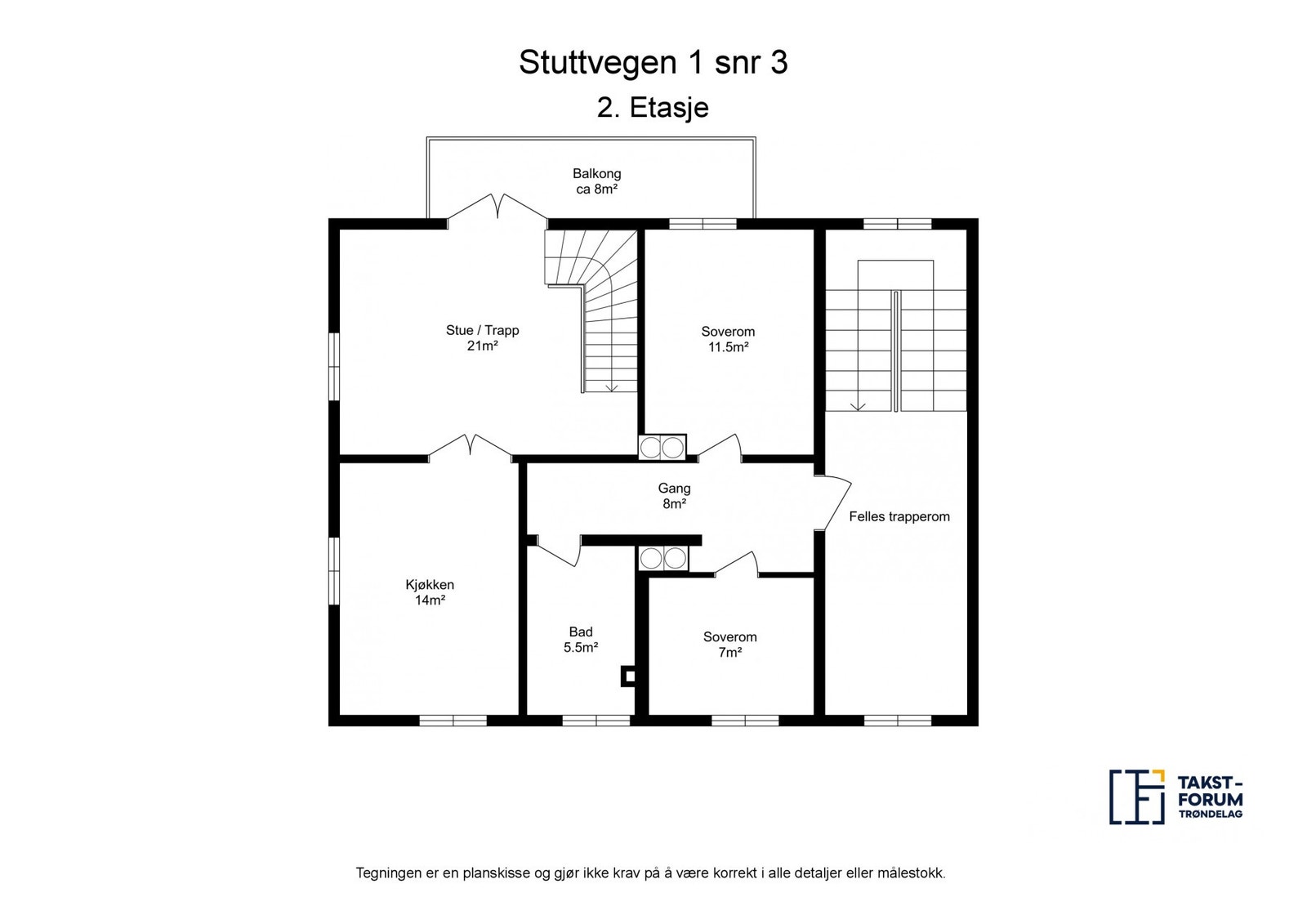 Planskisse 2. etasje Galleribilde