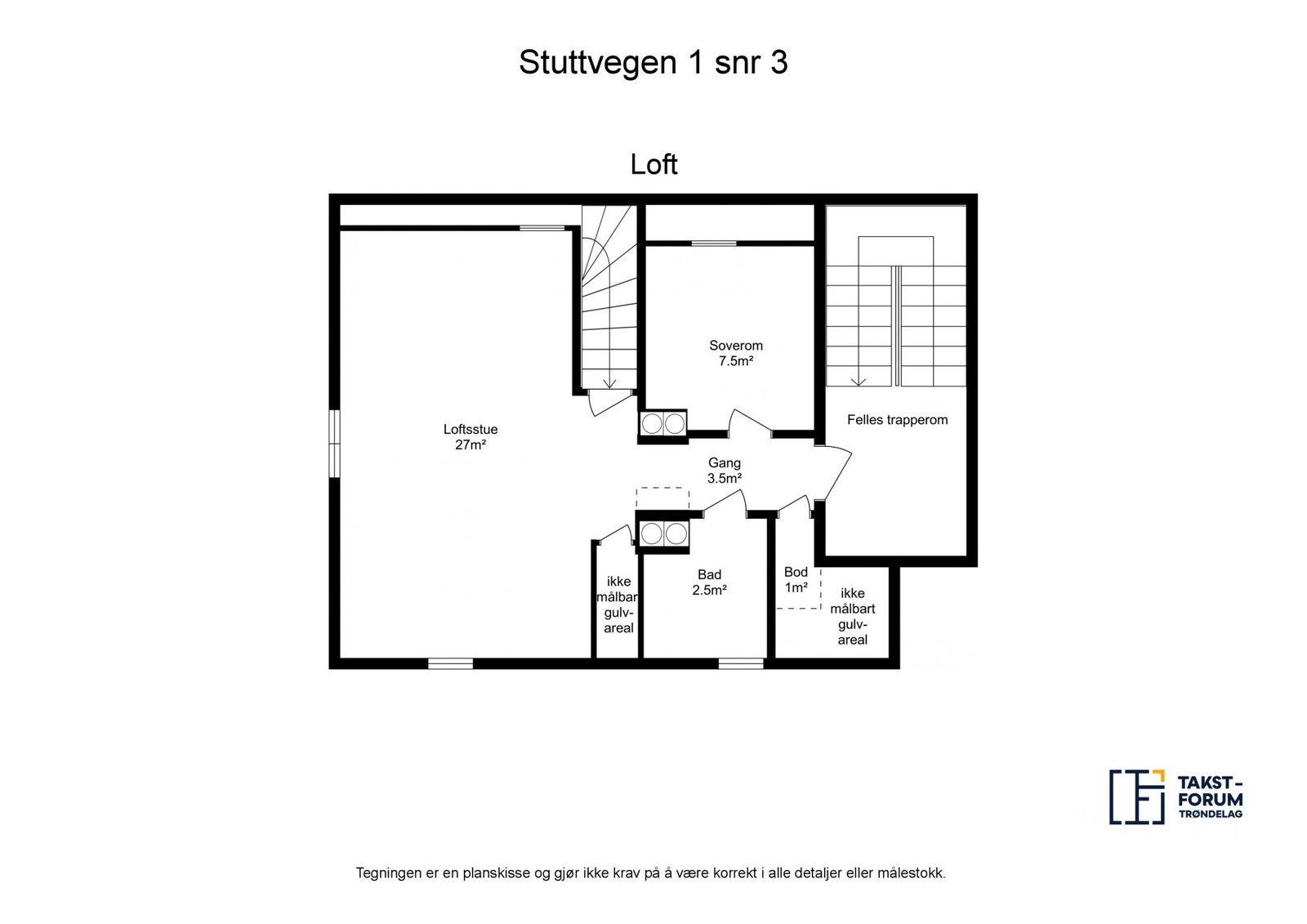 Planskisse 1. etasje Galleribilde